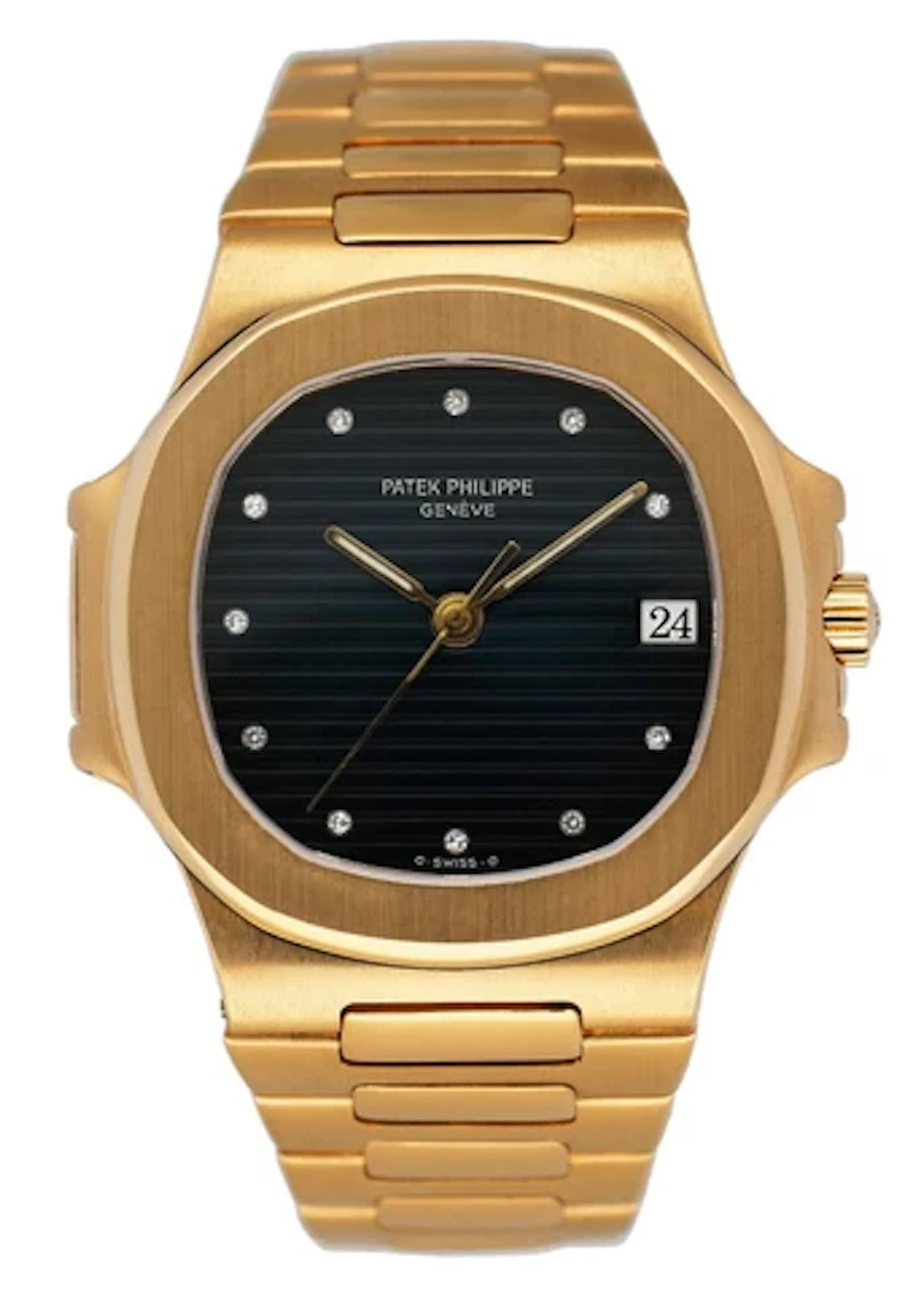 Patek Philippe Nautilus 3800/1J Blue Diamond Dial Men's Watch