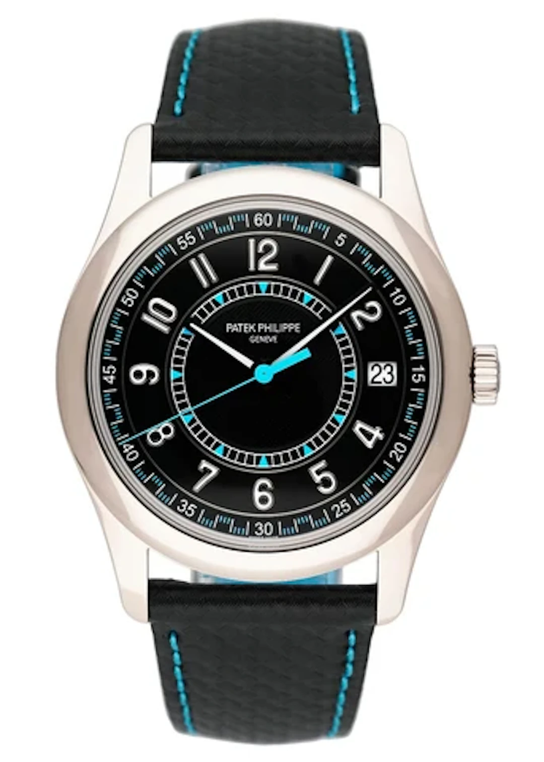 Patek Philippe Calatrava 6007G-011 Blue Mens Watch Box Papers