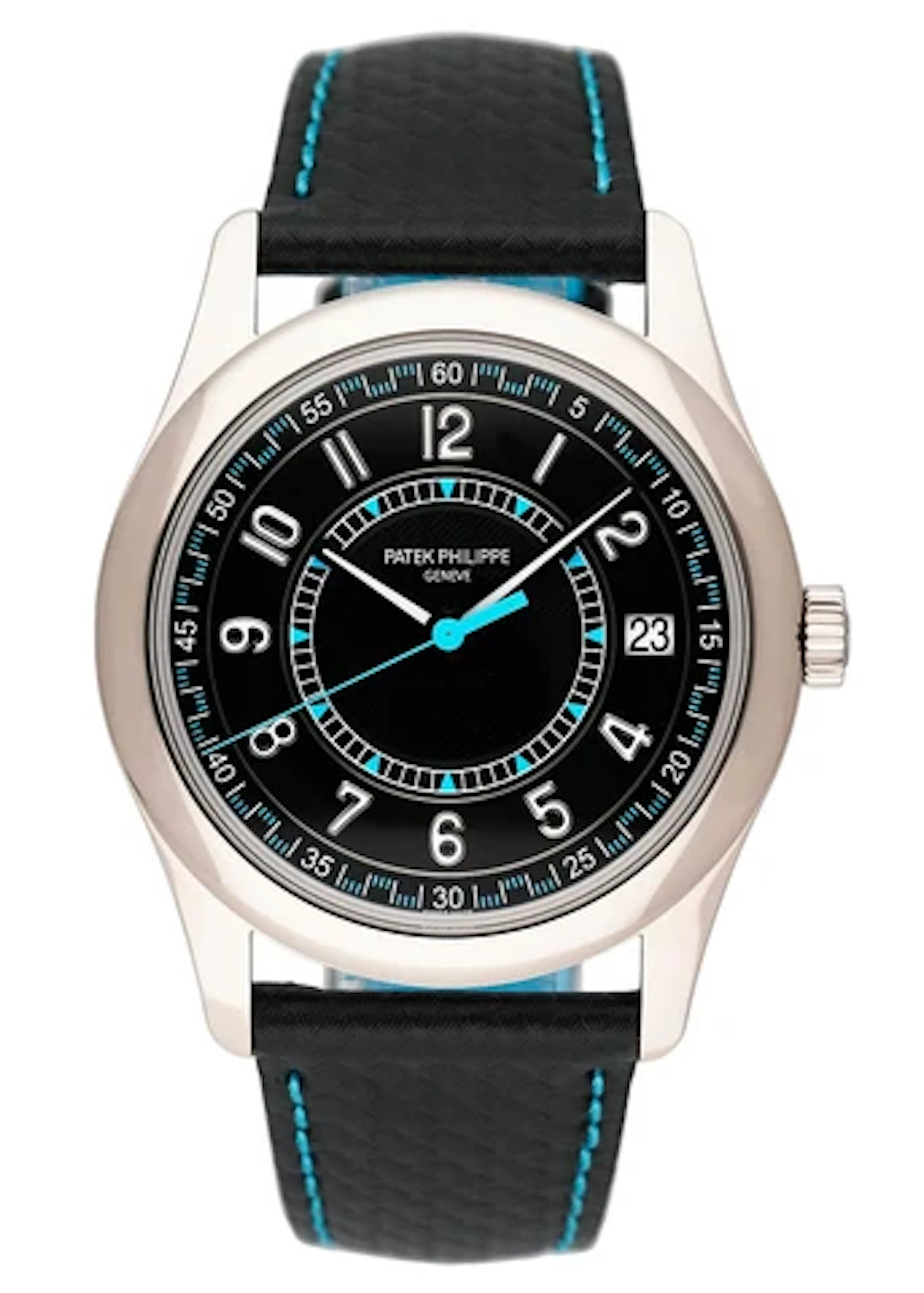 Patek Philippe Calatrava 6007G-011 Blue Mens Watch Box Papers