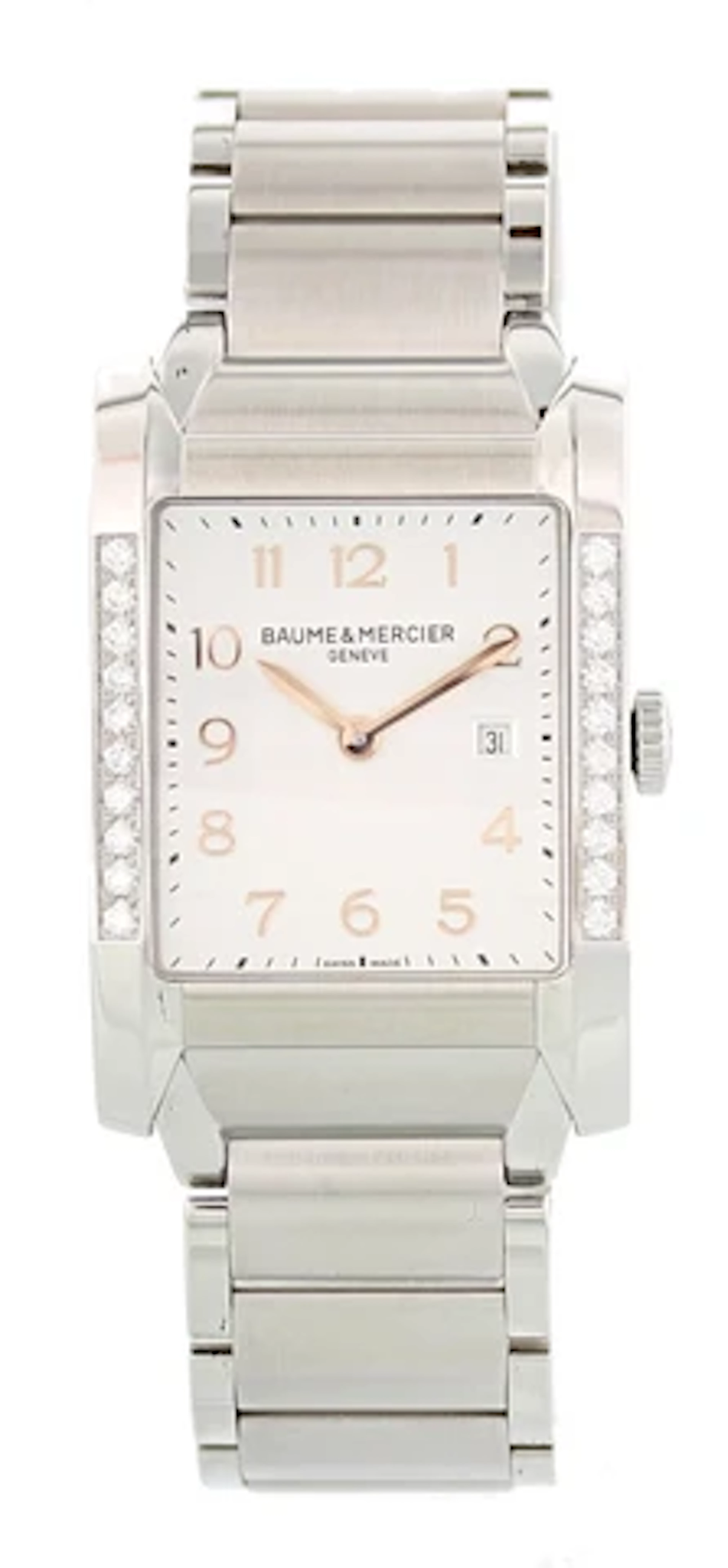 Baume & Mercier Hampton Milleis MOA10023 Steel & Diamonds Ladies Watch