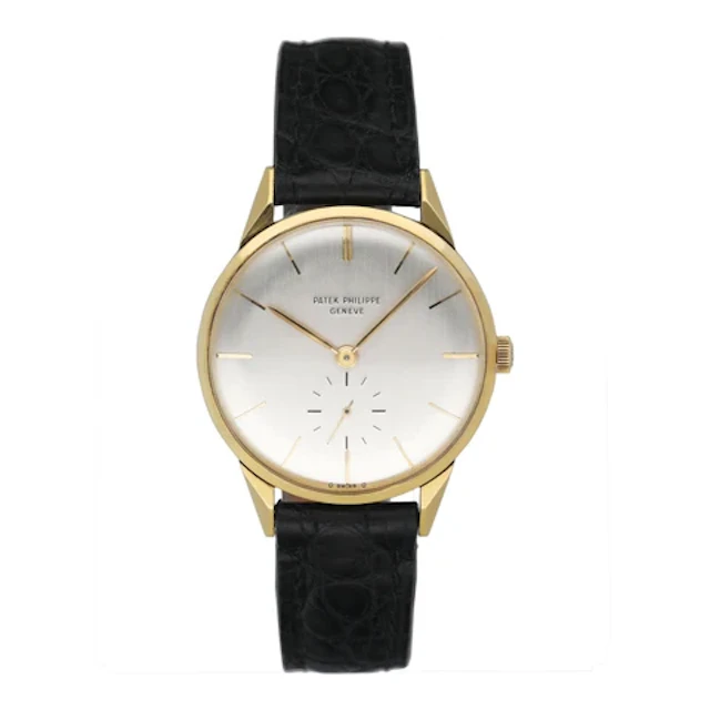 Patek Philippe Calatrava 2568/1 18K Yellow Gold Mens Watch With Archives