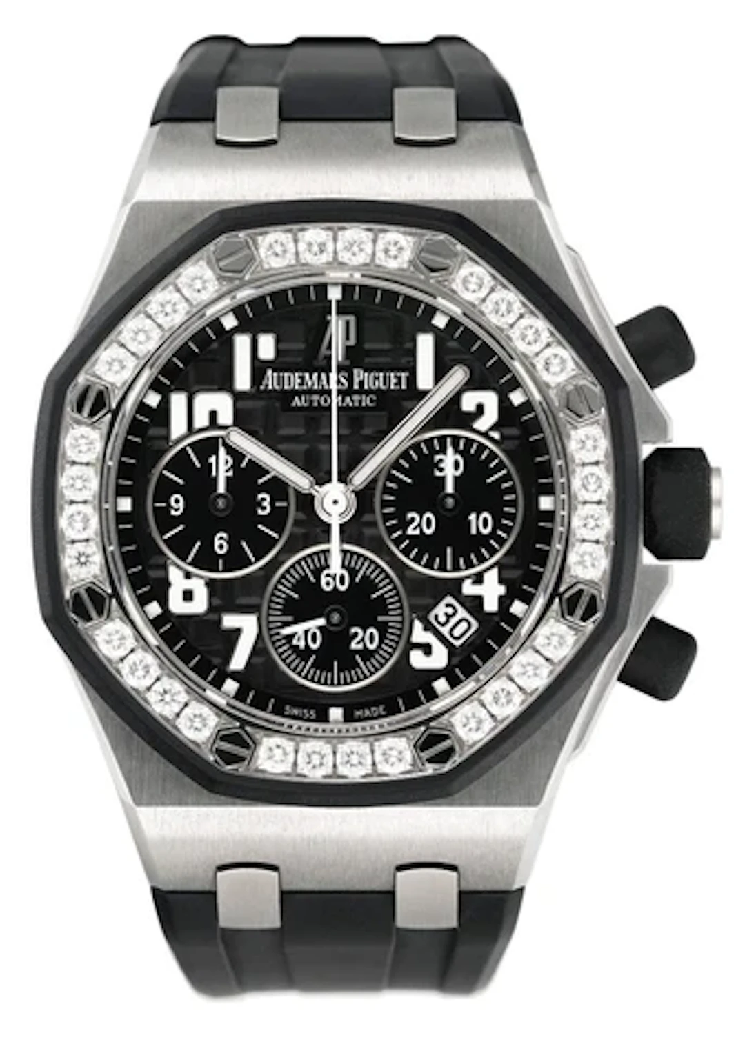 Audemars Piguet Royal Oak Offshore 26048SK Diamond Black Dial Ladies