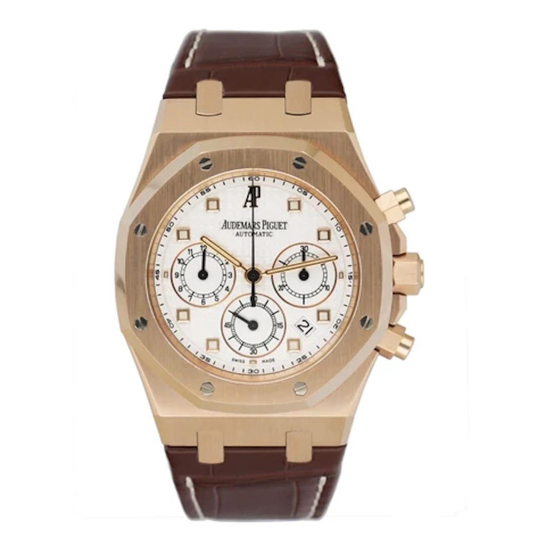 Audemars Piguet Royal Oak 26022OR 18K Rose Gold Mens Watch With Papers