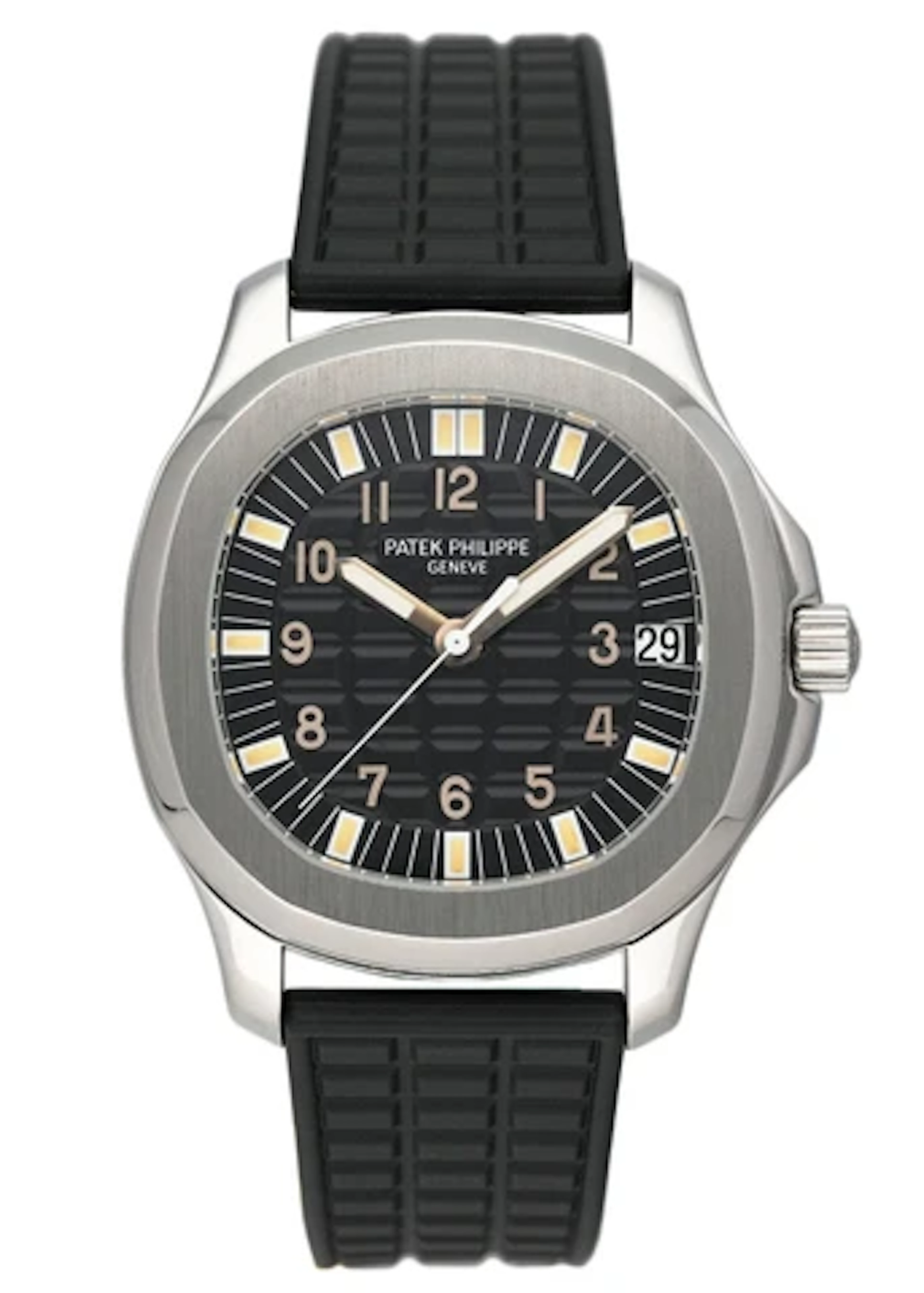 Patek Philippe Aquanaut 5065A Black Dial Mens Watch Box Papers