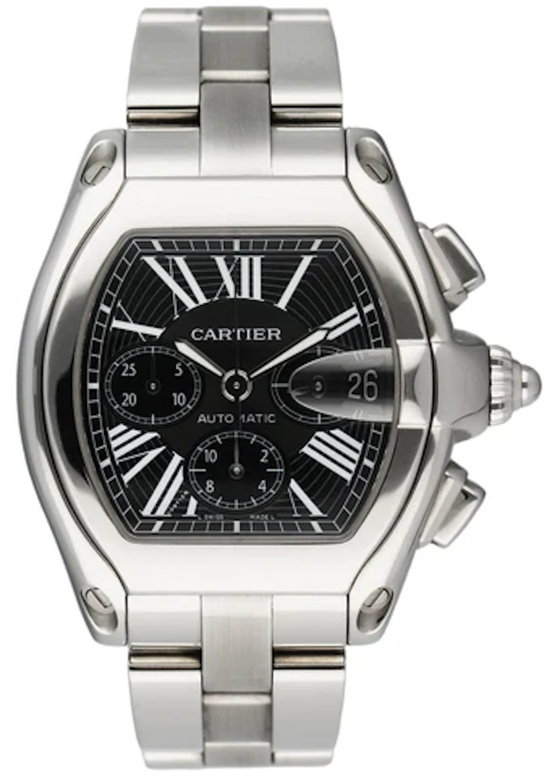 Cartier Roadster GGC98000 / 2618 Black Dial Mens Watch