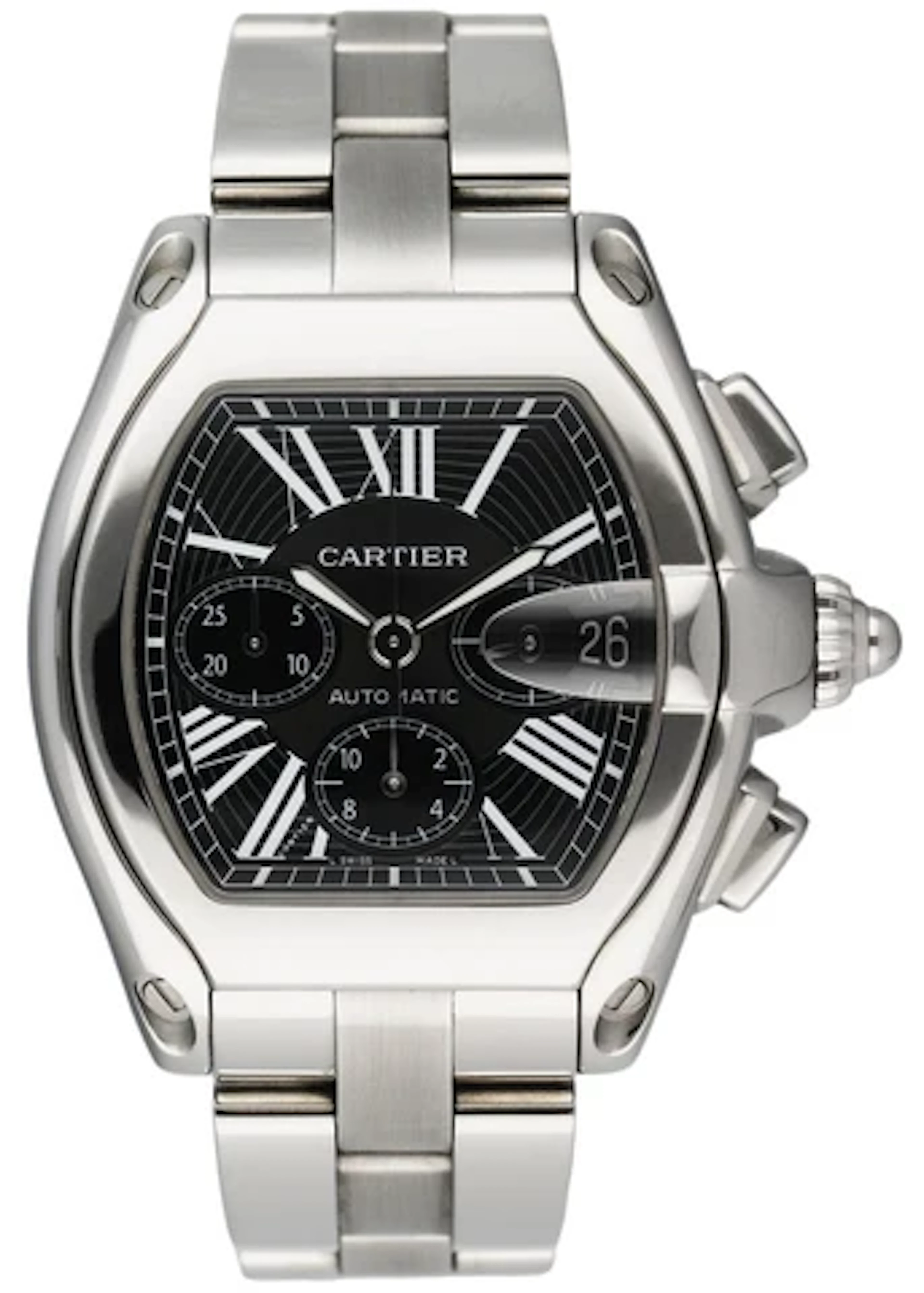 Cartier Roadster GGC98000 / 2618 Black Dial Mens Watch