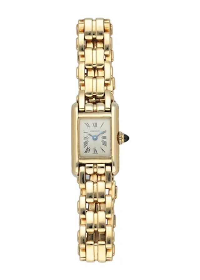 Cartier Tank 828003 18K Yellow Gold Ladies Watch