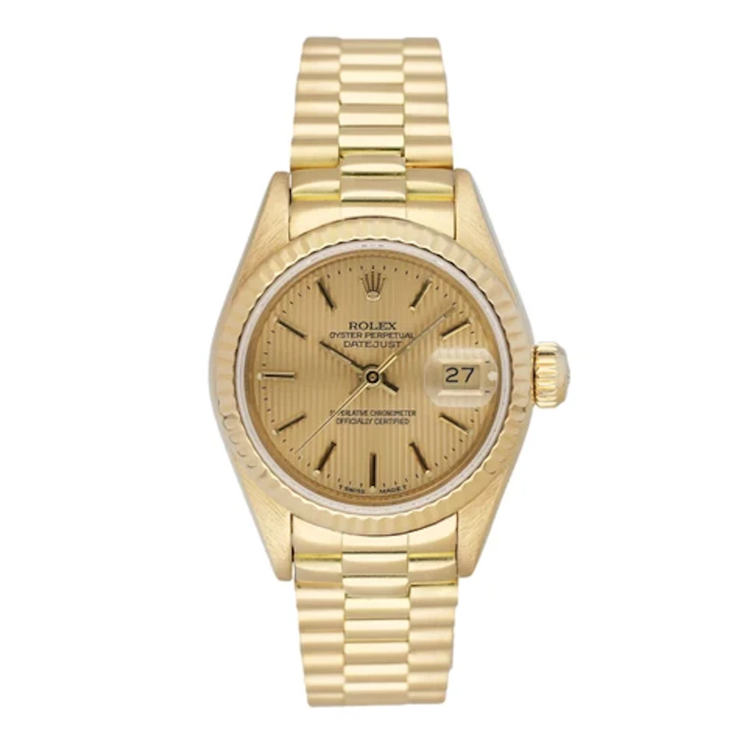 Rolex Datejust 69178 Champagne Dial 18K Yellow Gold Ladies Watch