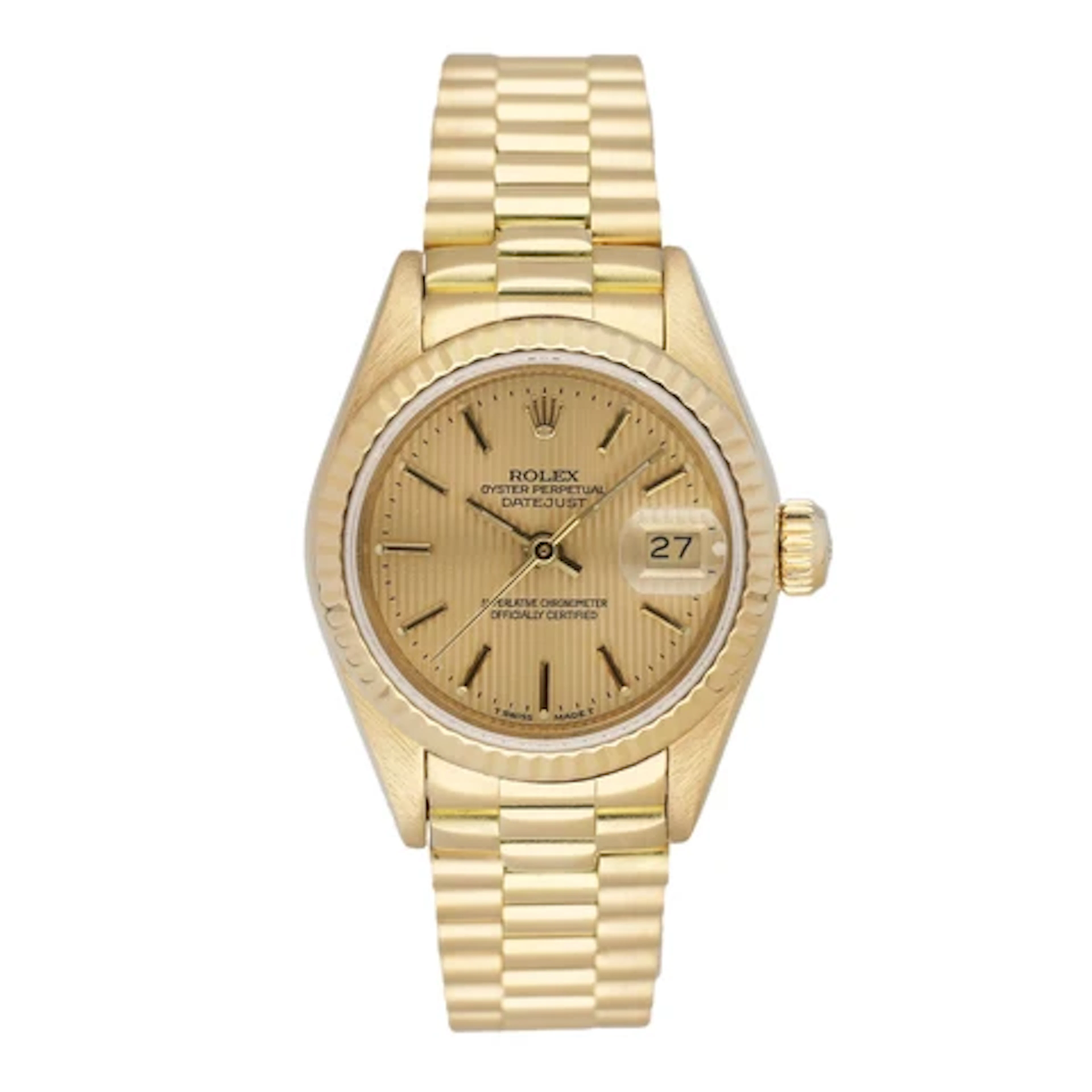Rolex Datejust 69178 Champagne Dial 18K Yellow Gold Ladies Watch