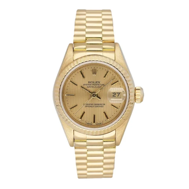 Rolex Datejust 69178 Champagne Dial 18K Yellow Gold Ladies Watch