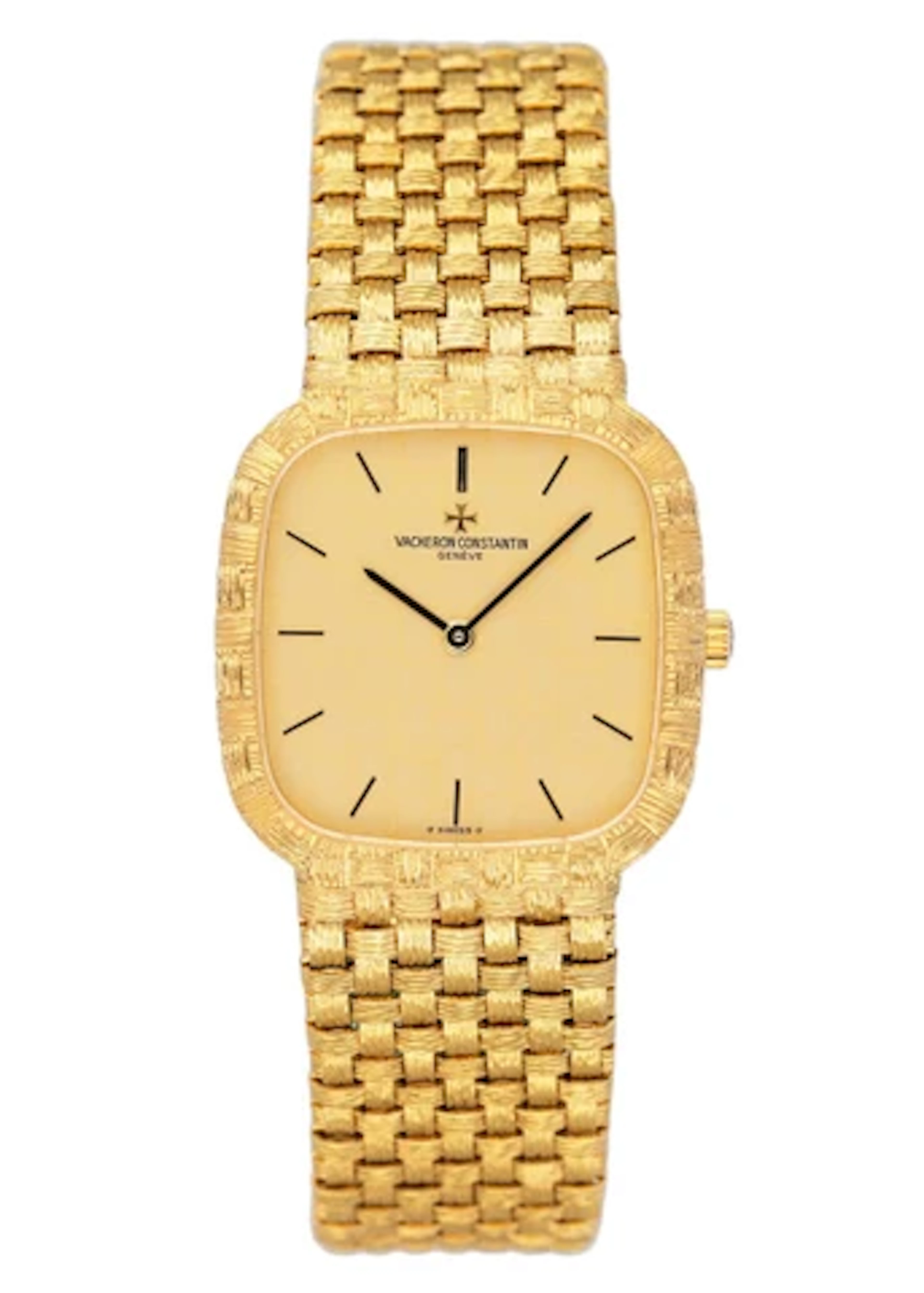 Vacheron Constantin 39047 Champagne Dial 18K Yellow Gold Mens Watch