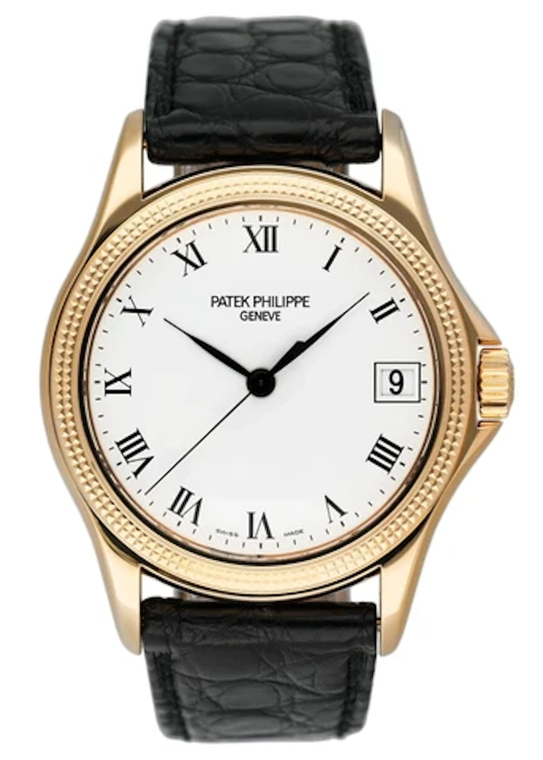 Patek Philippe Calatrava 5117J 18K Yellow Gold Mens Watch Box Papers