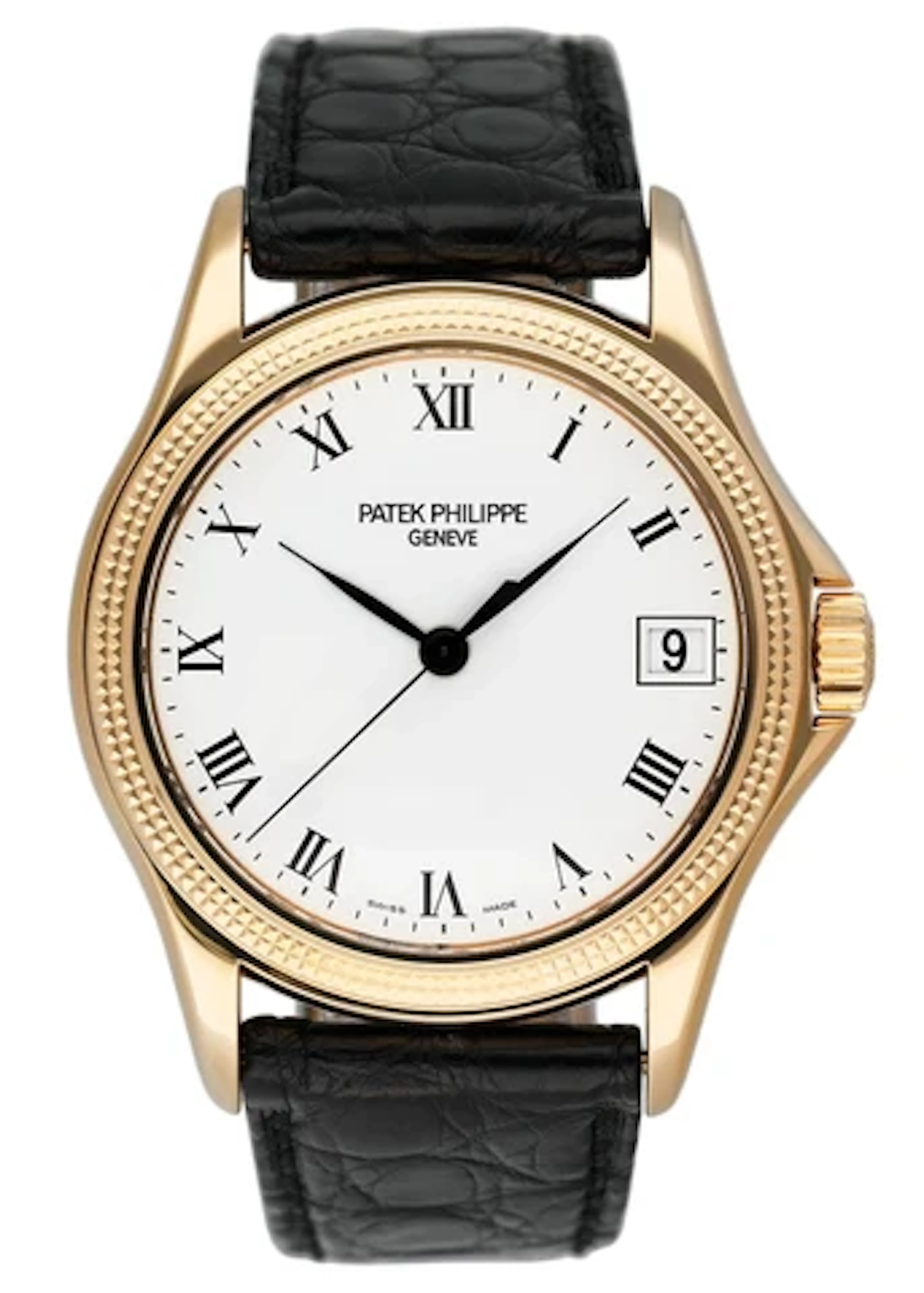 Patek Philippe Calatrava 5117J 18K Yellow Gold Mens Watch Box Papers