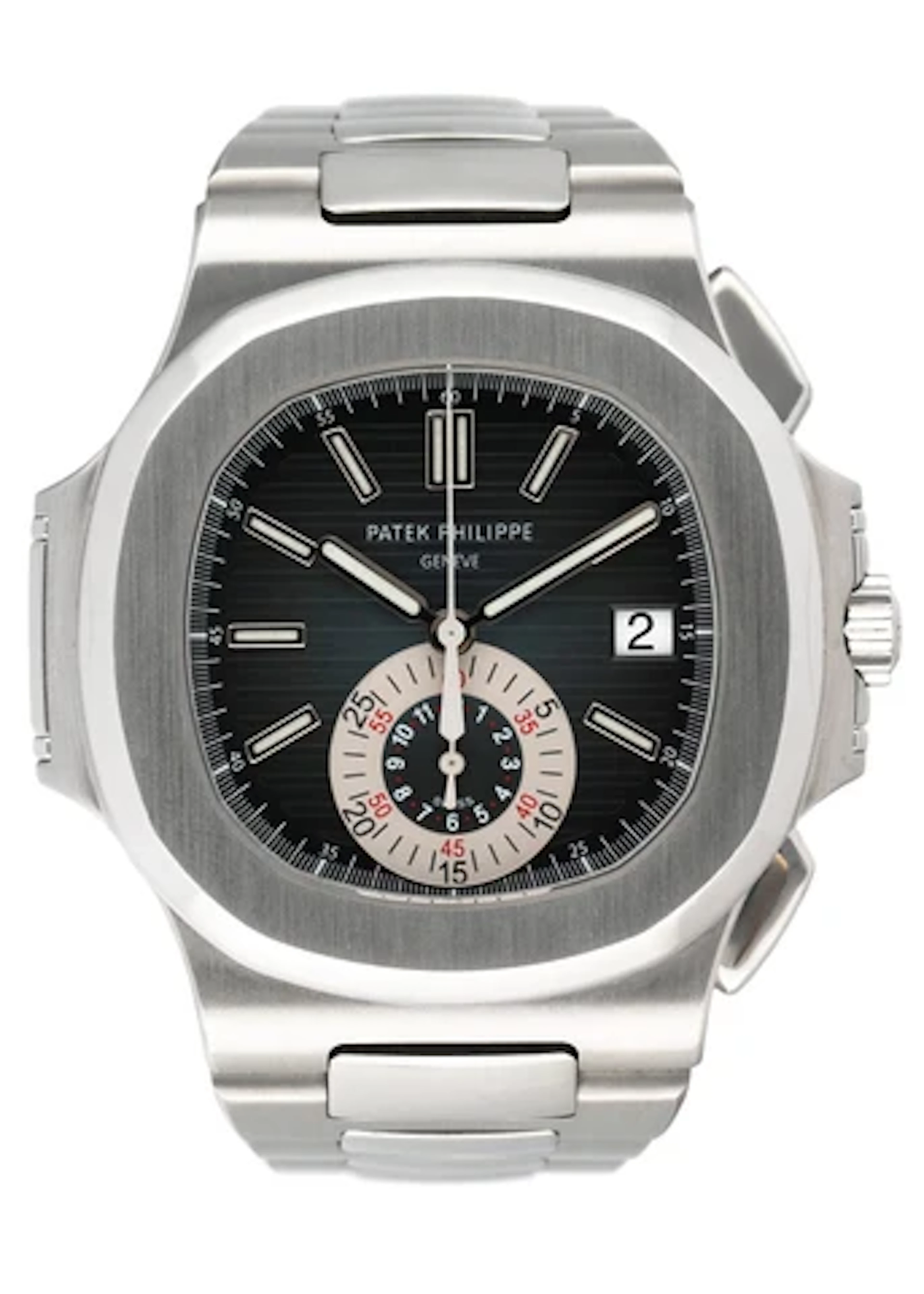 Patek Philippe 5980/1A-001 Nautilus Blue Dial Mens Watch Box Papers