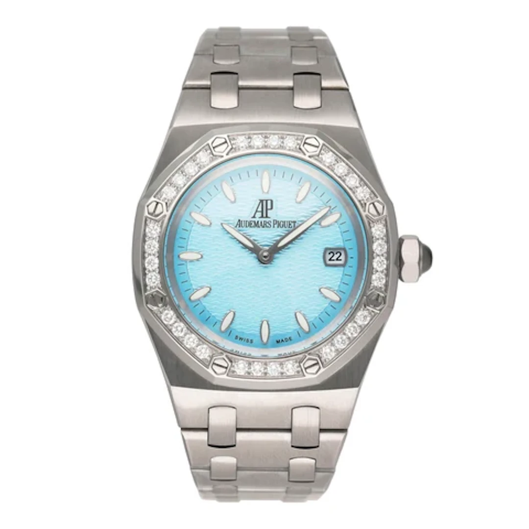Audemars Piguet 67601ST Diamond Ice Blue Dial Ladies Watch With Papers
