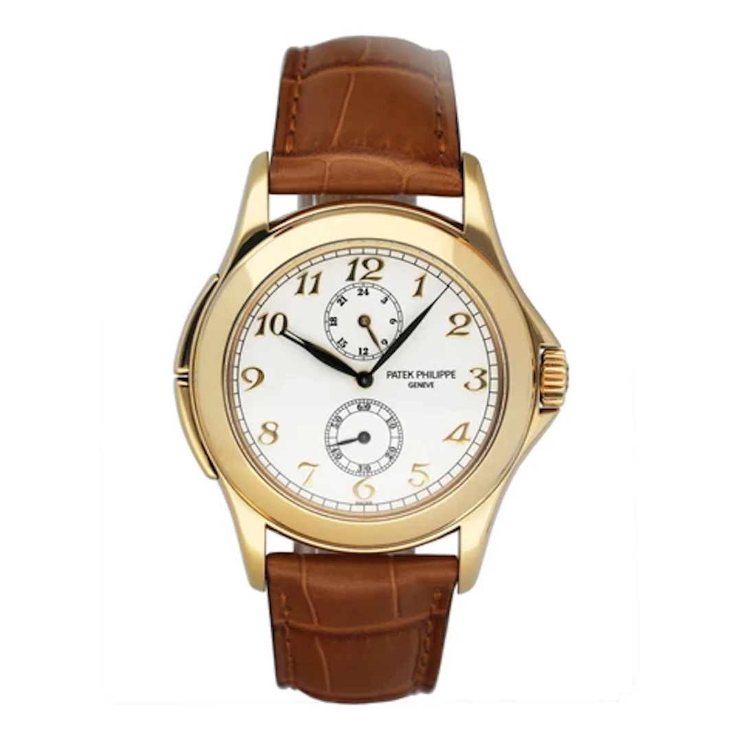 Patek Philippe Calatrava Travel Time 5134J 18K Yellow Gold Mens Watch