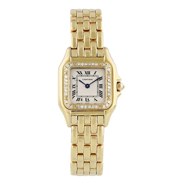 Cartier Panthere 1280 Yellow Gold Ladies Watch