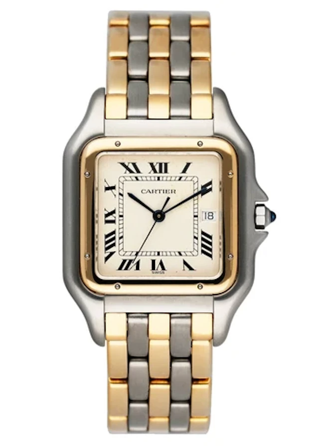 Cartier Panthere Large W25027B8 Three Rows Mens Watch