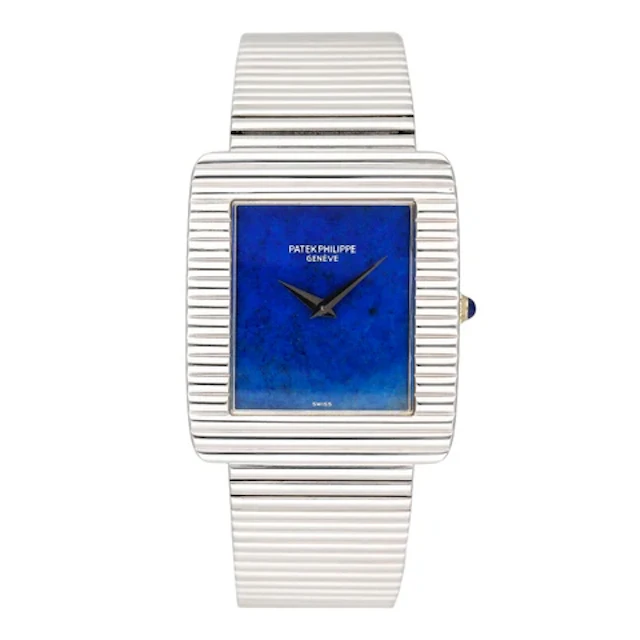 Rare c Lapis Lazuli Dial 18K White Gold Watch Box Archives