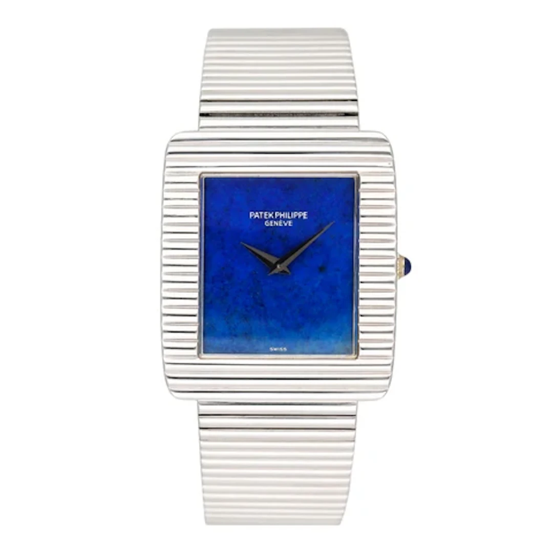 Rare c Lapis Lazuli Dial 18K White Gold Watch Box Archives