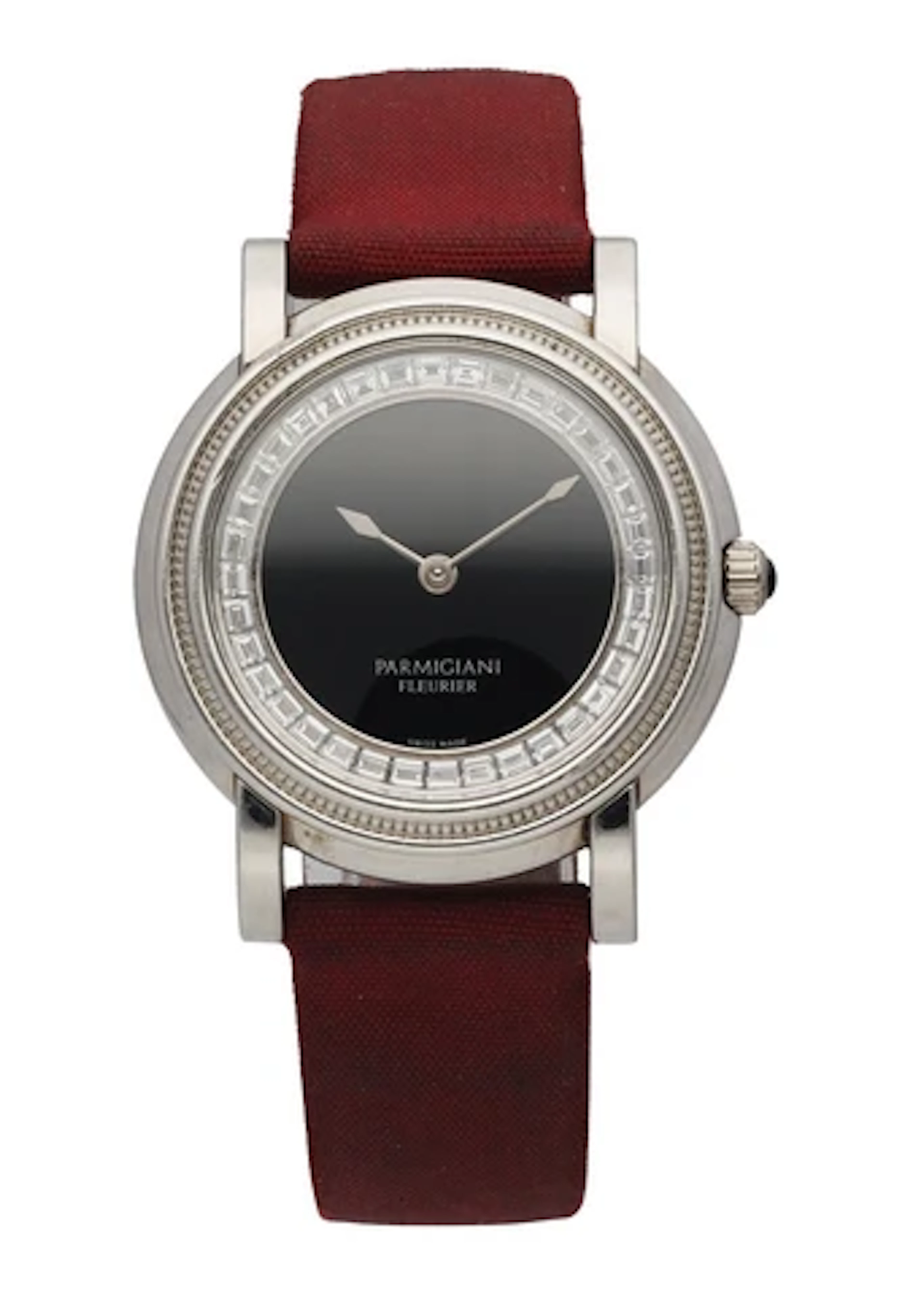 Parmigiani Fleurier Toric Diamond Onyx Dial 18K White Gold Ladies Watch