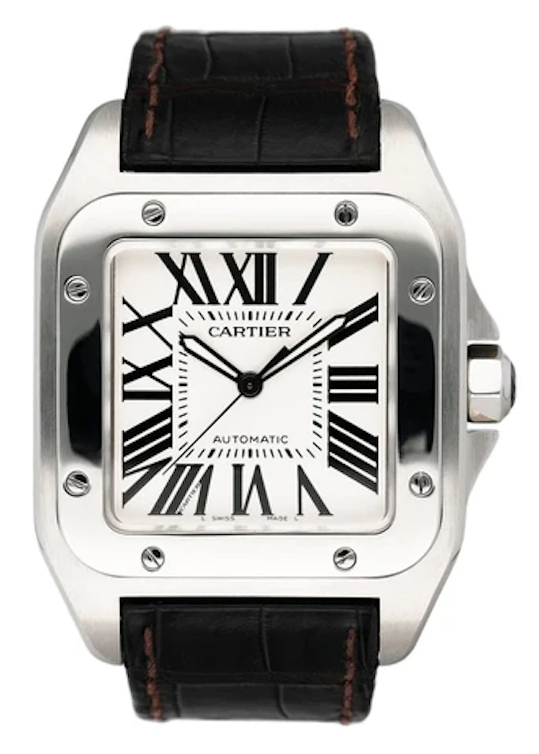 Cartier Santos-100 W20073X8 Stainless Steel Mens Watch