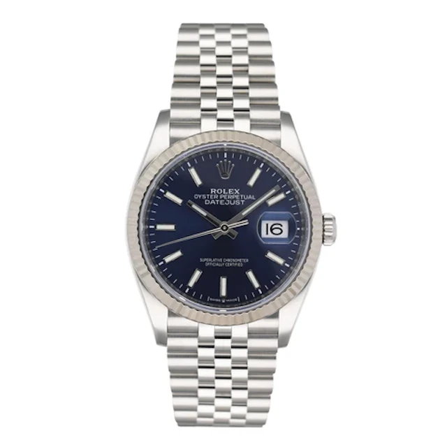 Rolex Datejust 36 126234-0017 Blue Dial Stainless steel Mens Watch