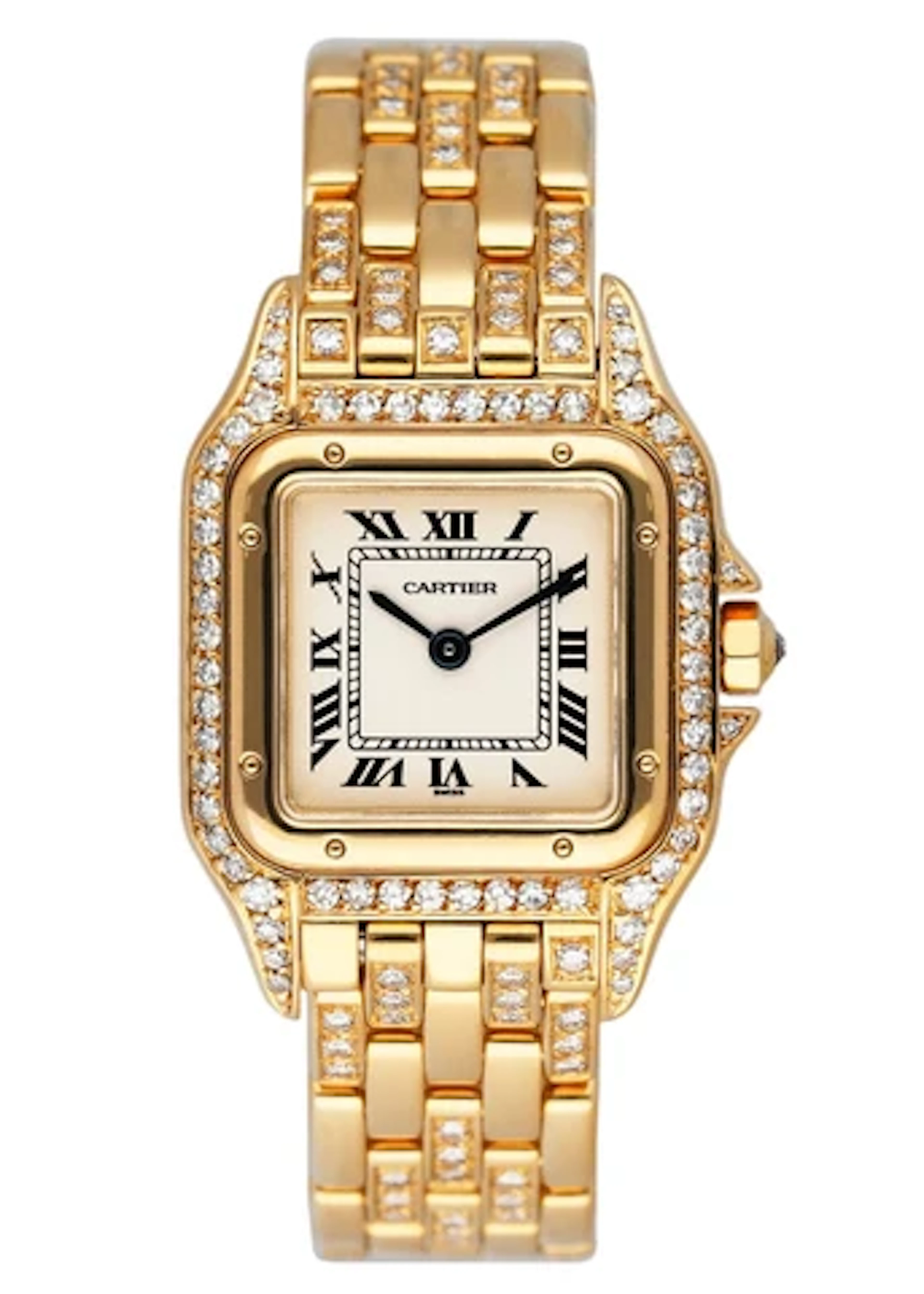 Cartier Panthere WF3001B9 Diamond 18K Yellow Gold Ladies Watch