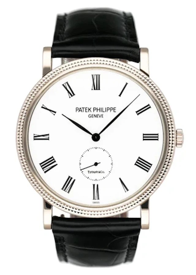 Patek Philippe Calatrava 5119G Tiffany & Co White Dial Mens Watch