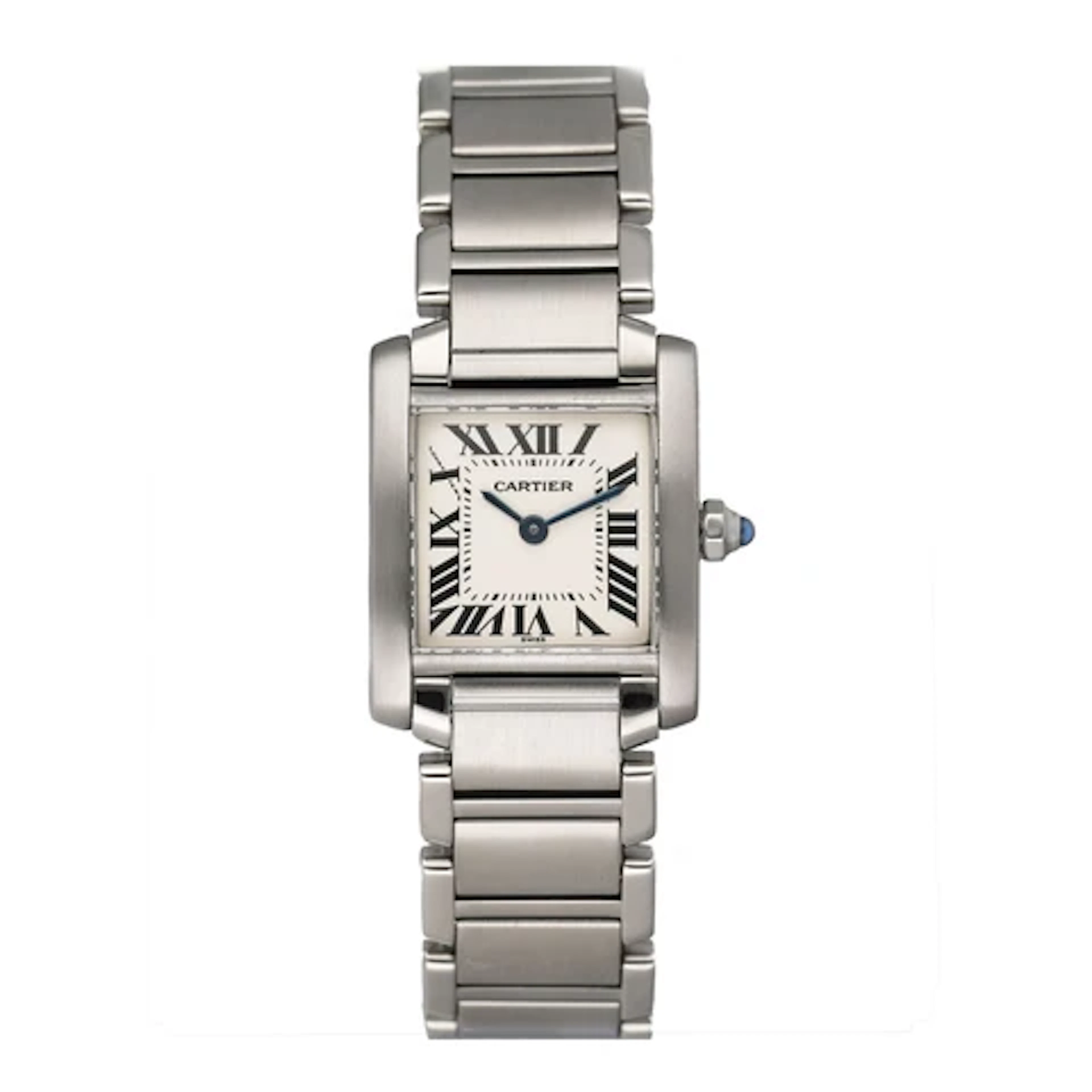 Cartier Tank Francaise W51008Q3 Stainless Steel Ladies Watch Box Papers