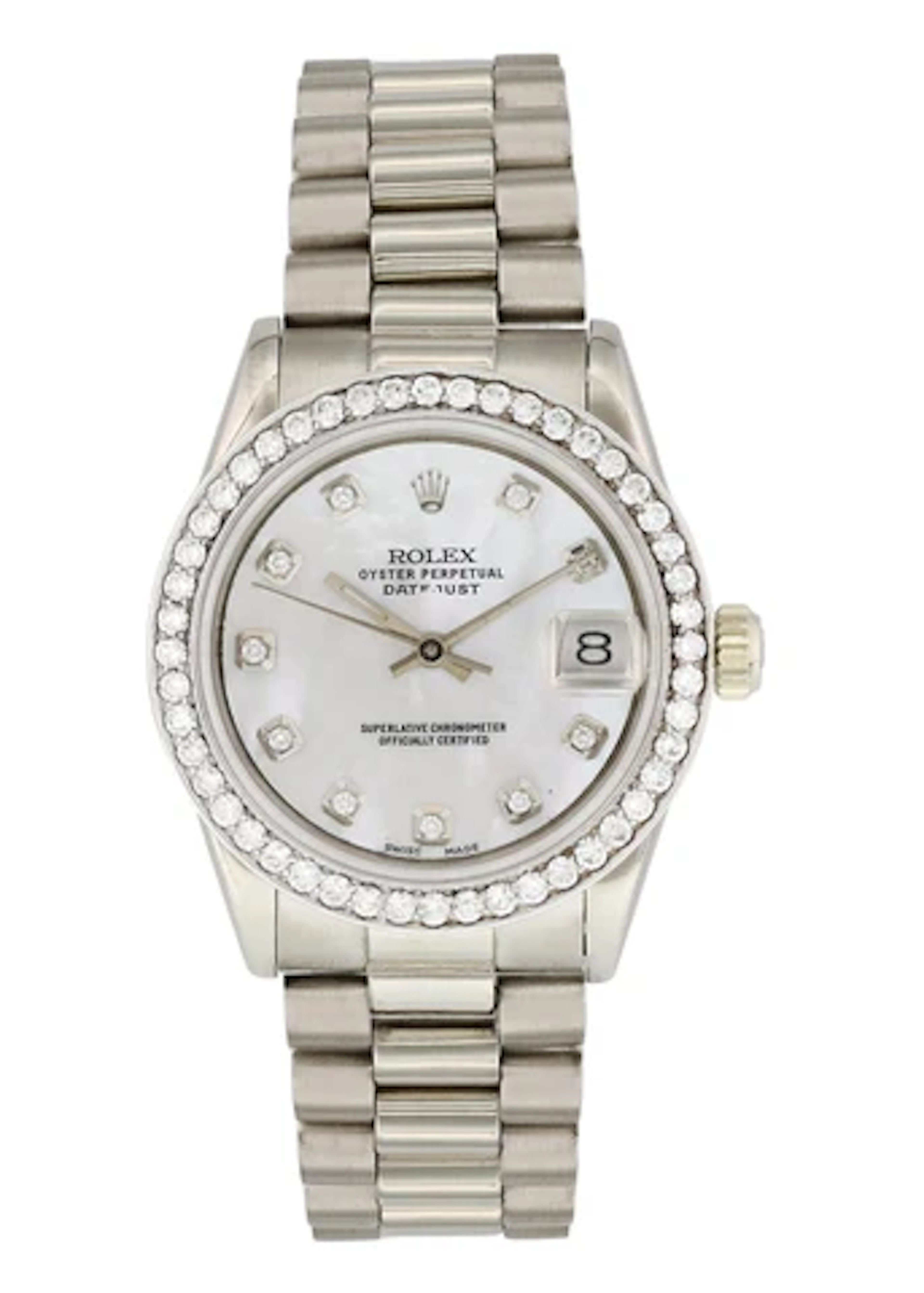 Rolex Datejust 68279 MOP Ladies Diamond Watch