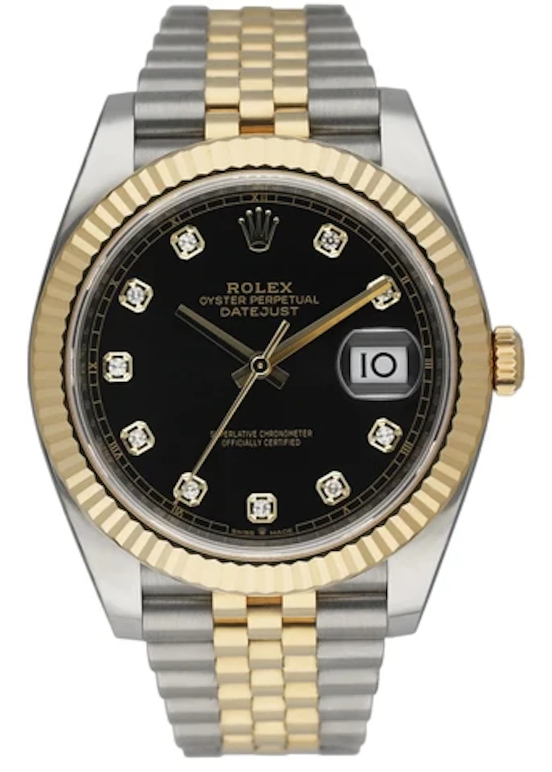Rolex Datejust 41 126333 Diamond Dial Mens Watch Box Papers