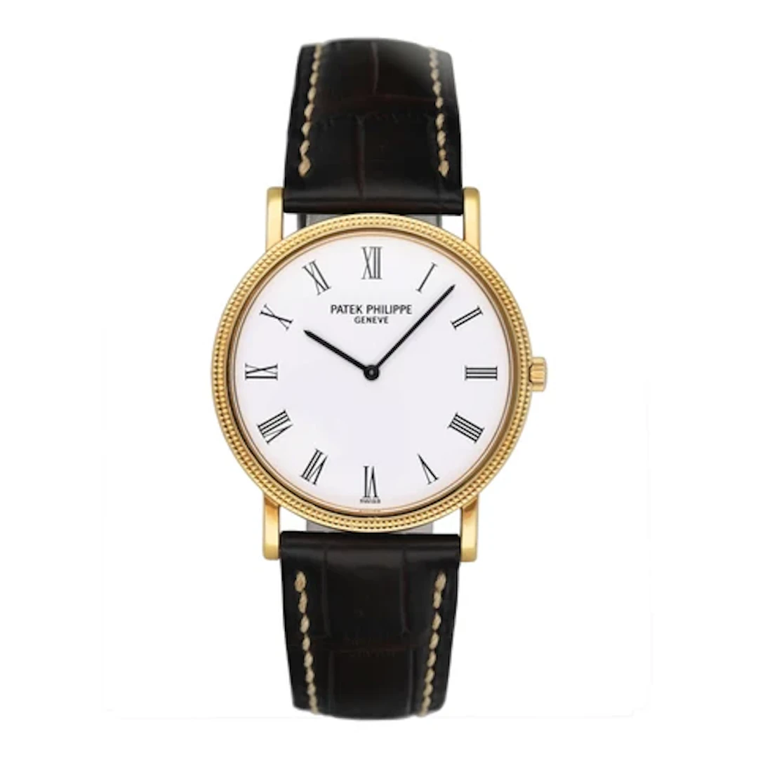 Patek Philippe Calatrava 3520DJ White Dial Mens Watch With Papers