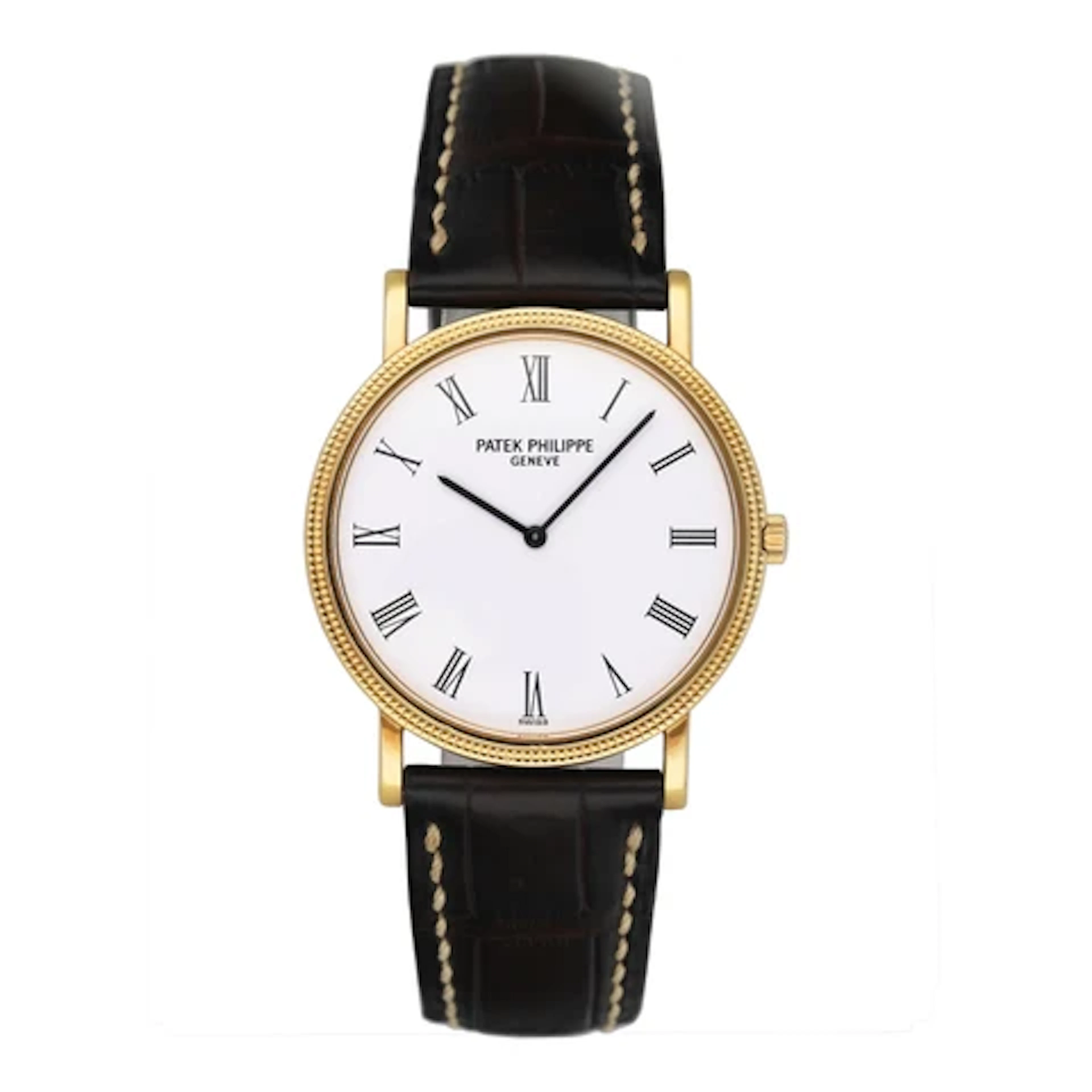 Patek Philippe Calatrava 3520DJ White Dial Mens Watch With Papers