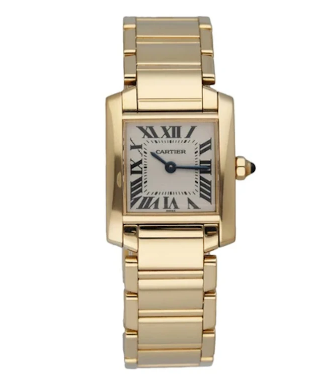Cartier Tank Francaise 1820 Yellow Gold Ladies Watch