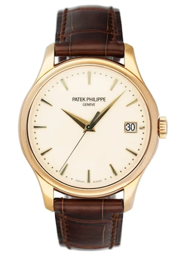 Patek Philippe Calatrava 5227J Ivory Dial 18K Yellow Gold Mens Watch Box Papers