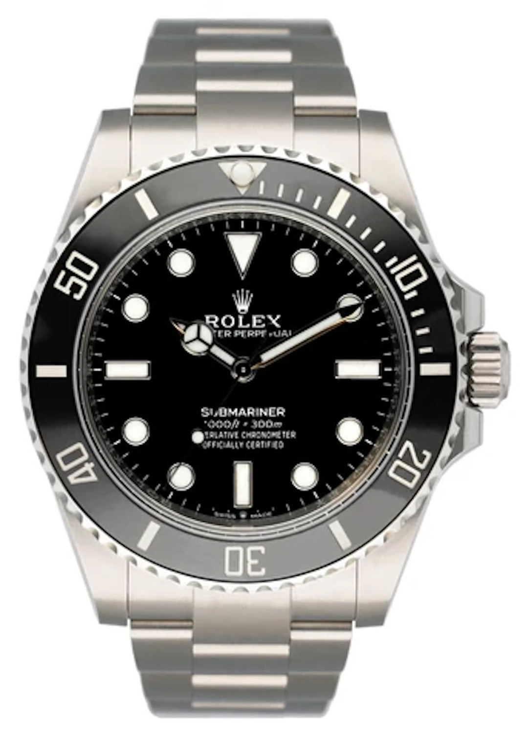 Rolex Submariner 124060 Black Dial Steel Mens Watch Box Papers
