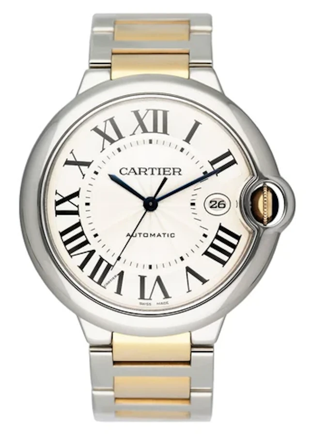 Cartier Ballon Bleu W69009Z3 Silver Dial Two-Tone Mens Watch