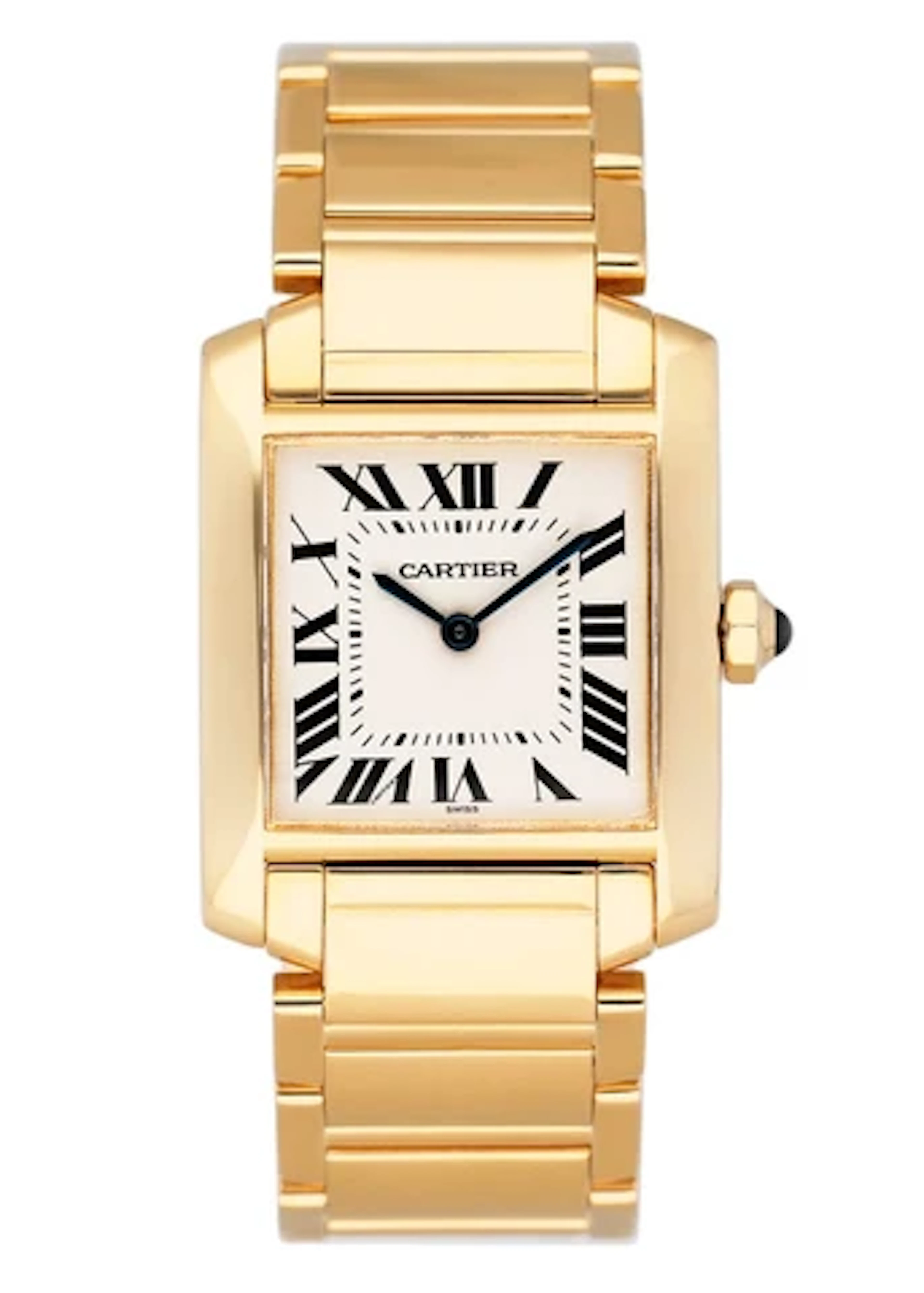 Cartier Tank Francaise W50003N2 Midsize Ladies Watch Box Papers