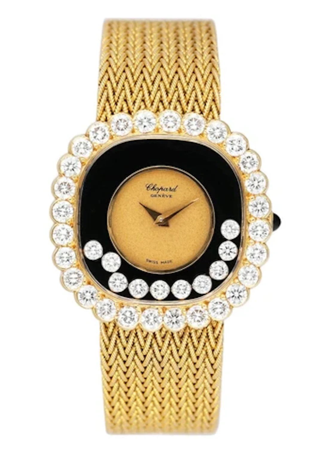 Chopard Happy Diamonds 5089 5 Diamond 18K Yellow Gold Ladies Watch