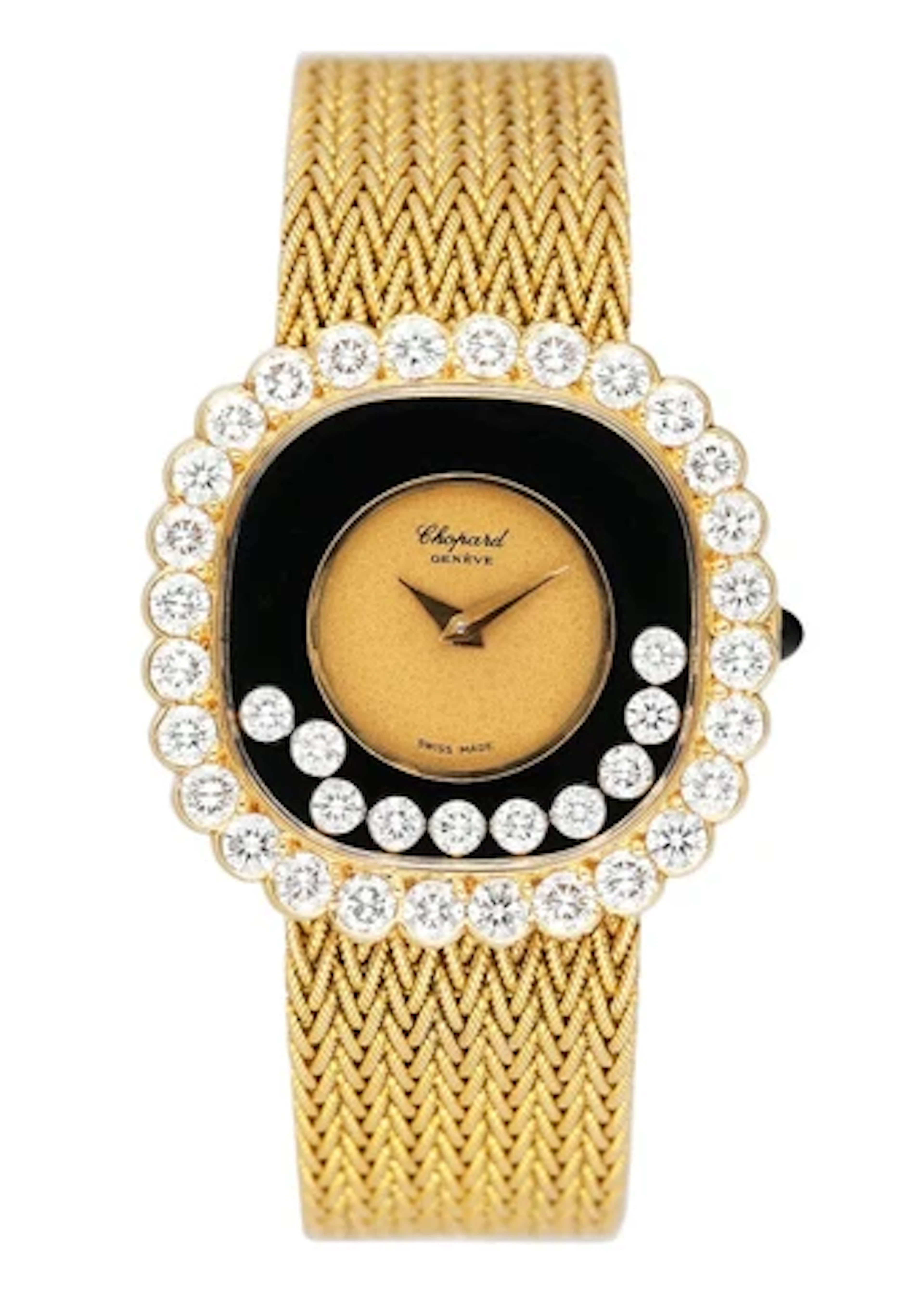 Chopard Happy Diamonds 5089 5 Diamond 18K Yellow Gold Ladies Watch