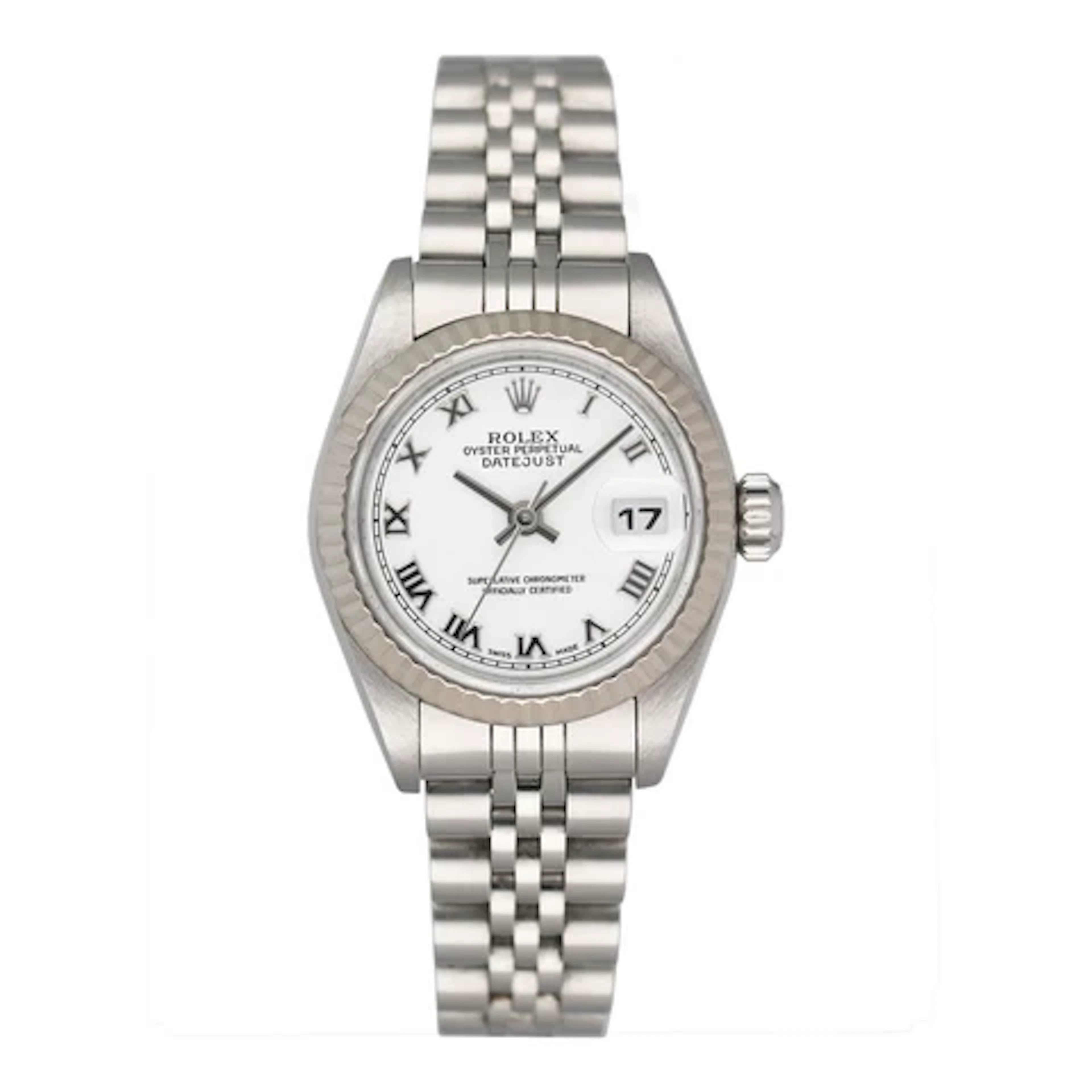 Rolex Datejust 79174 Roman White Dial Ladies Watch