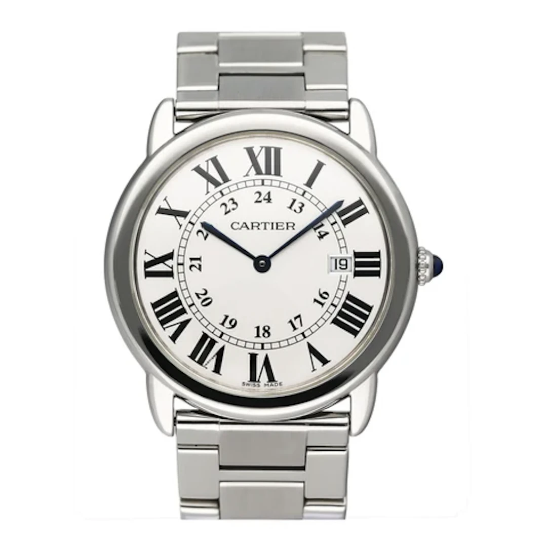 Cartier Ronde Solo W6701005 Silver Dial Mens Watch