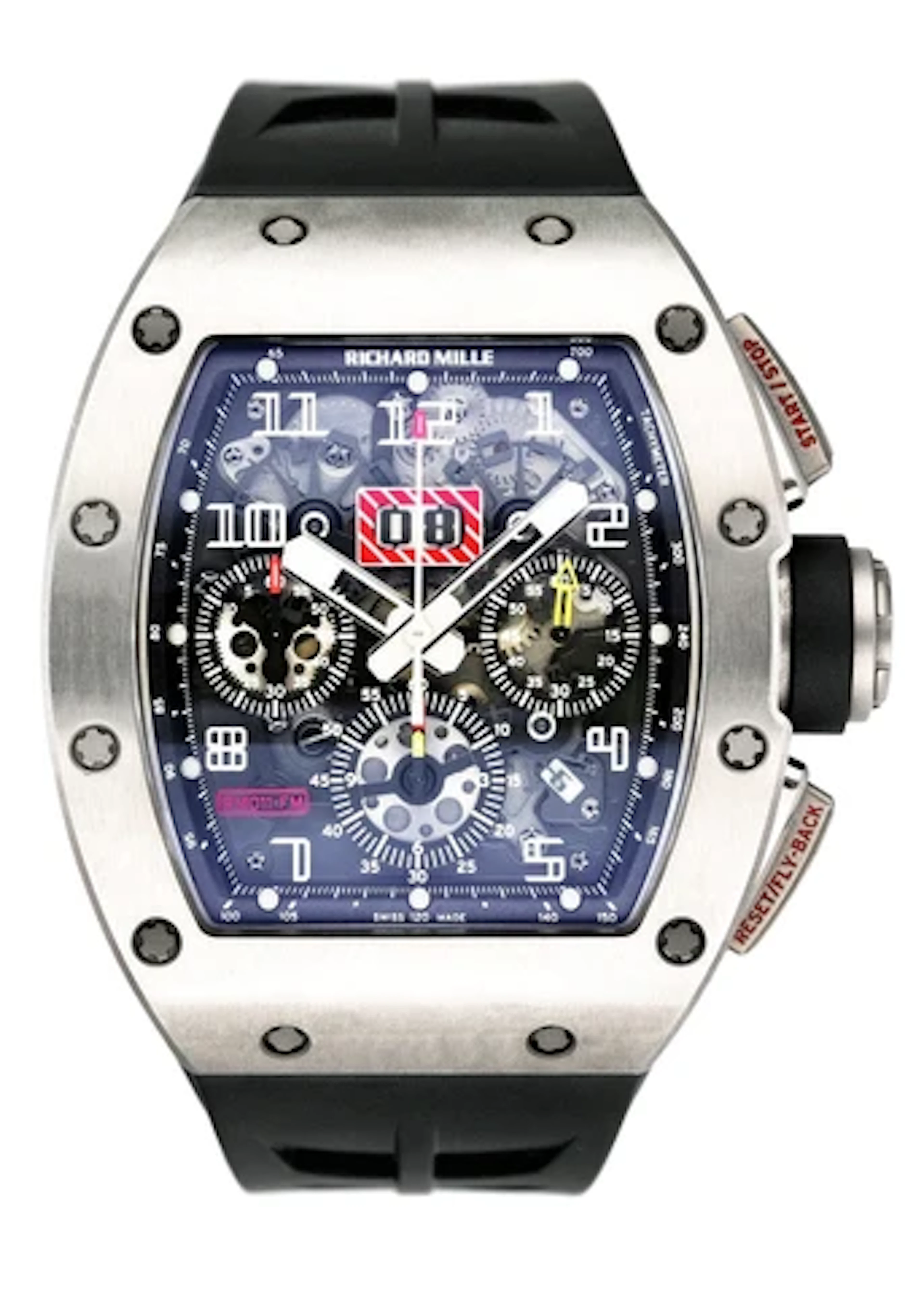 Richard Mille RM 011 Filipe Massa Titanium Mens Watch Box Papers