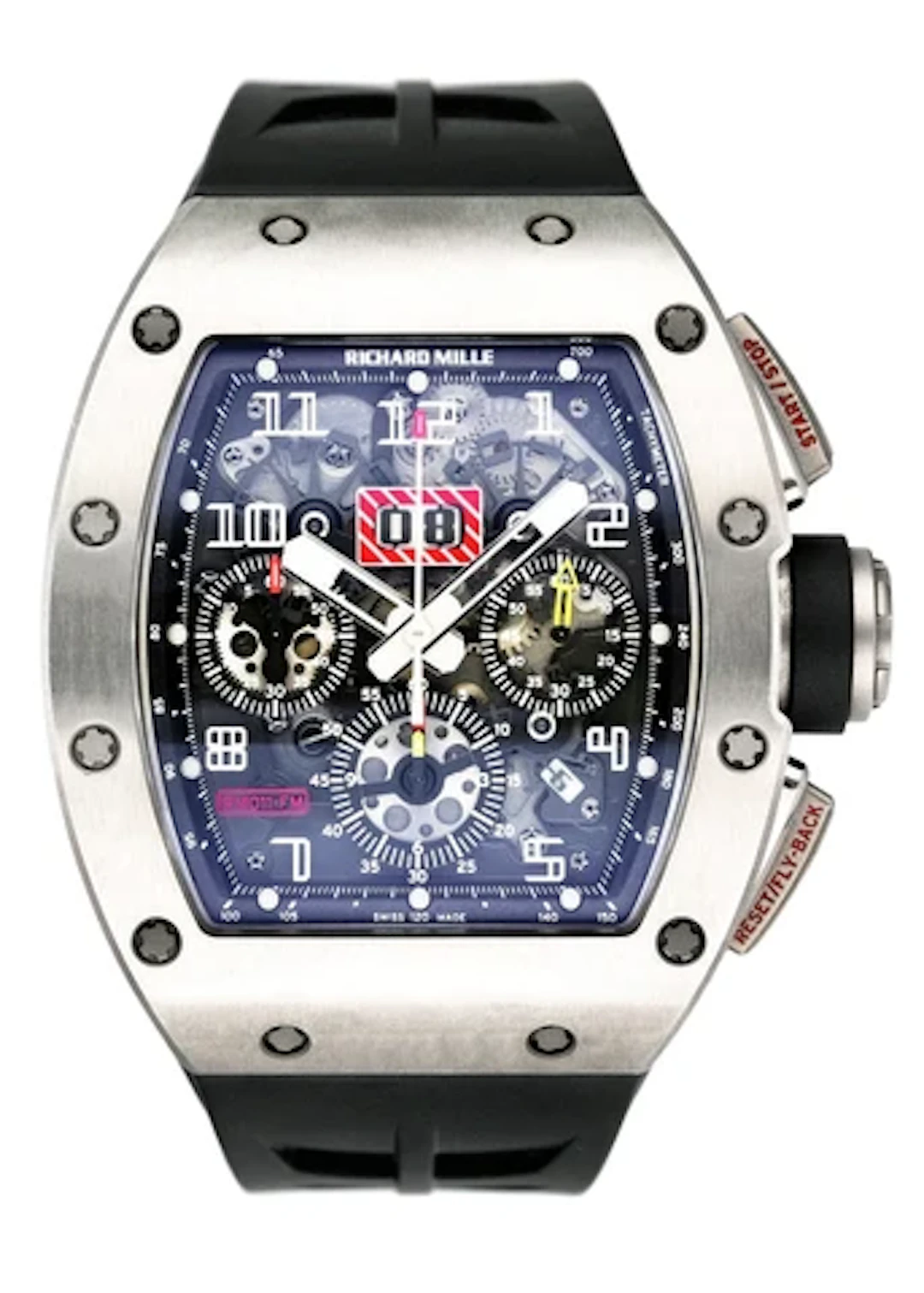 Richard Mille RM 011 Filipe Massa Titanium Mens Watch Box Papers