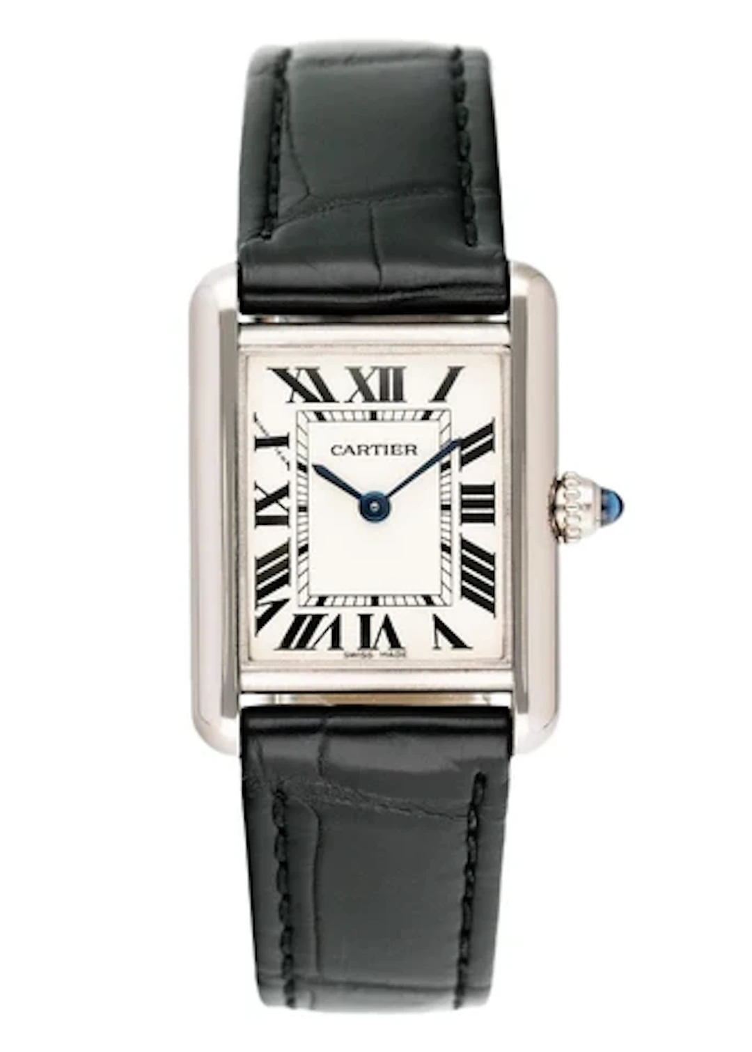 Cartier Tank Louis W1541056 18K White Gold Ladies Watch