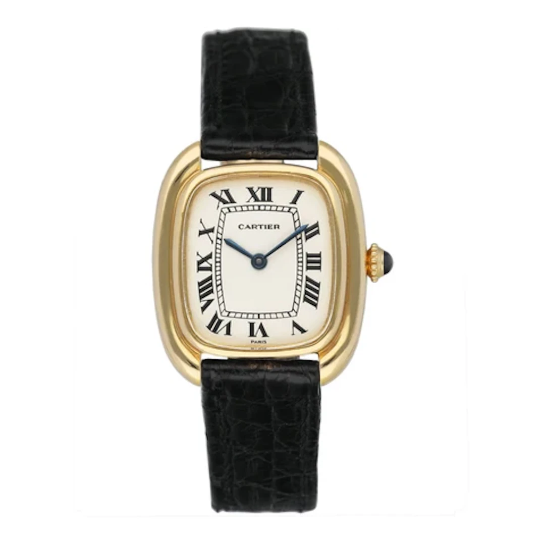 Cartier Gondole Off-White Dial 18k Yellow Gold Ladies Watch