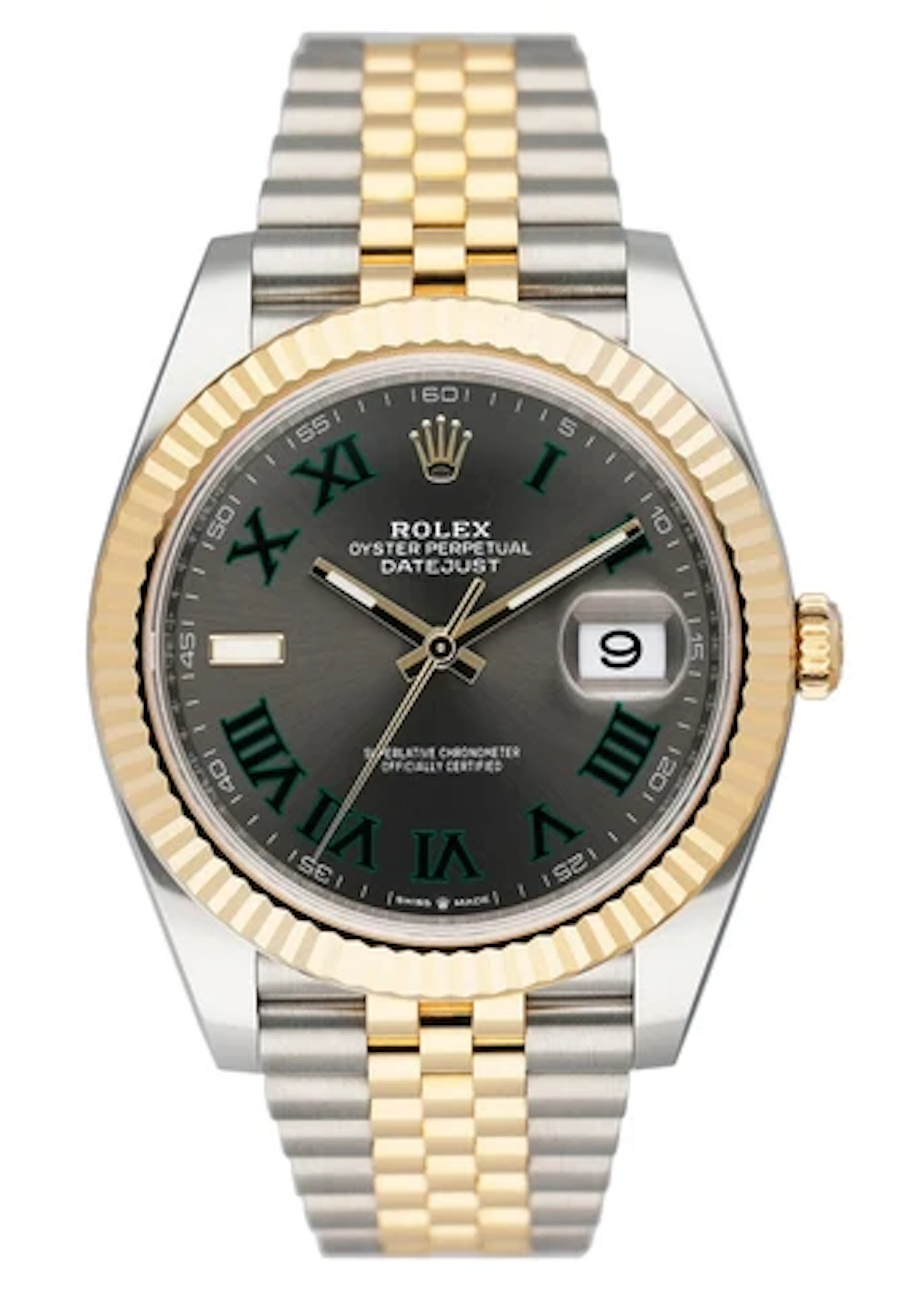 Rolex Datejust 41 126333 Wimbledon Dial Mens Watch Box Papers