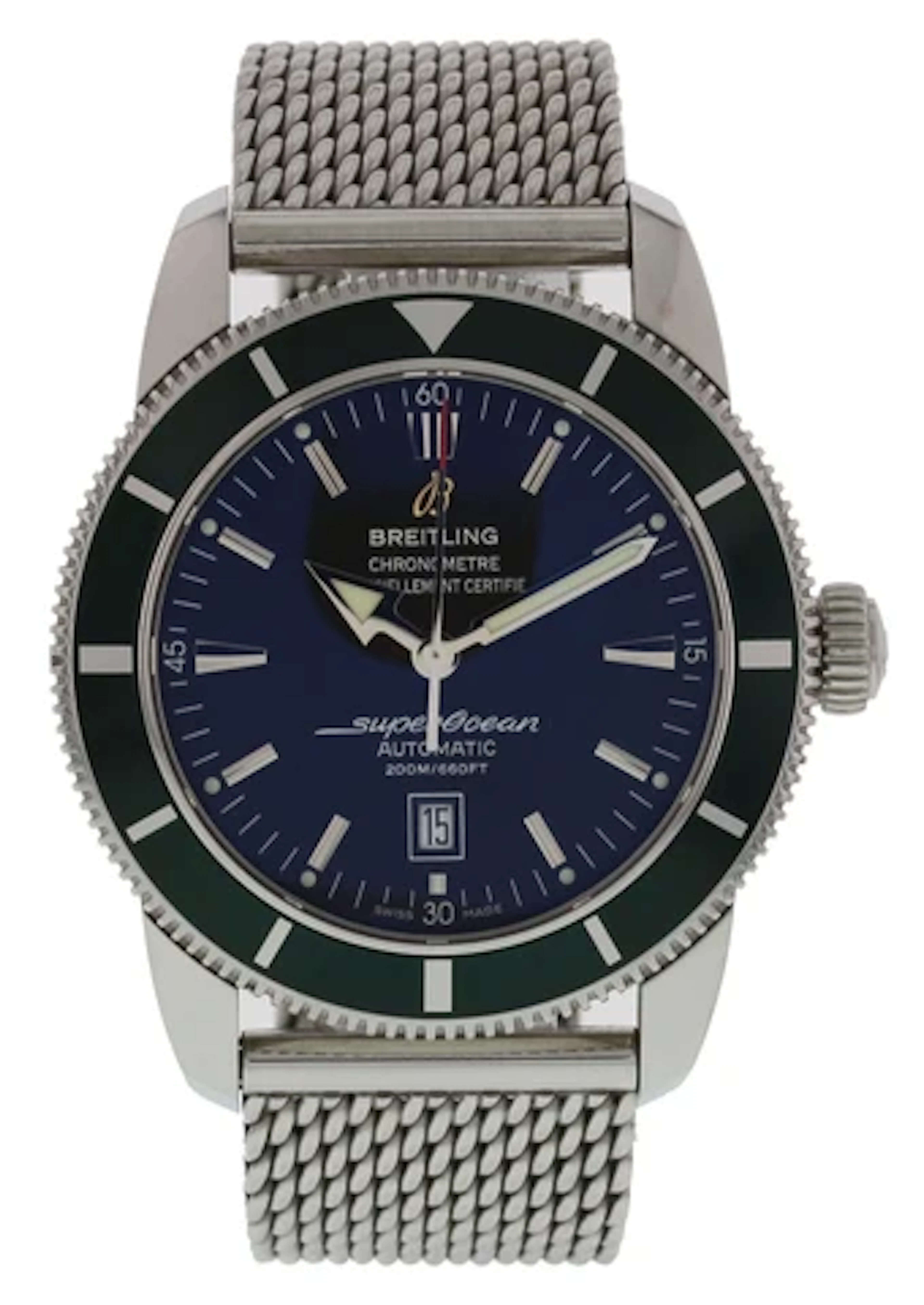 Breitling SuperOcean A17320 Limited Edition Green Bezel