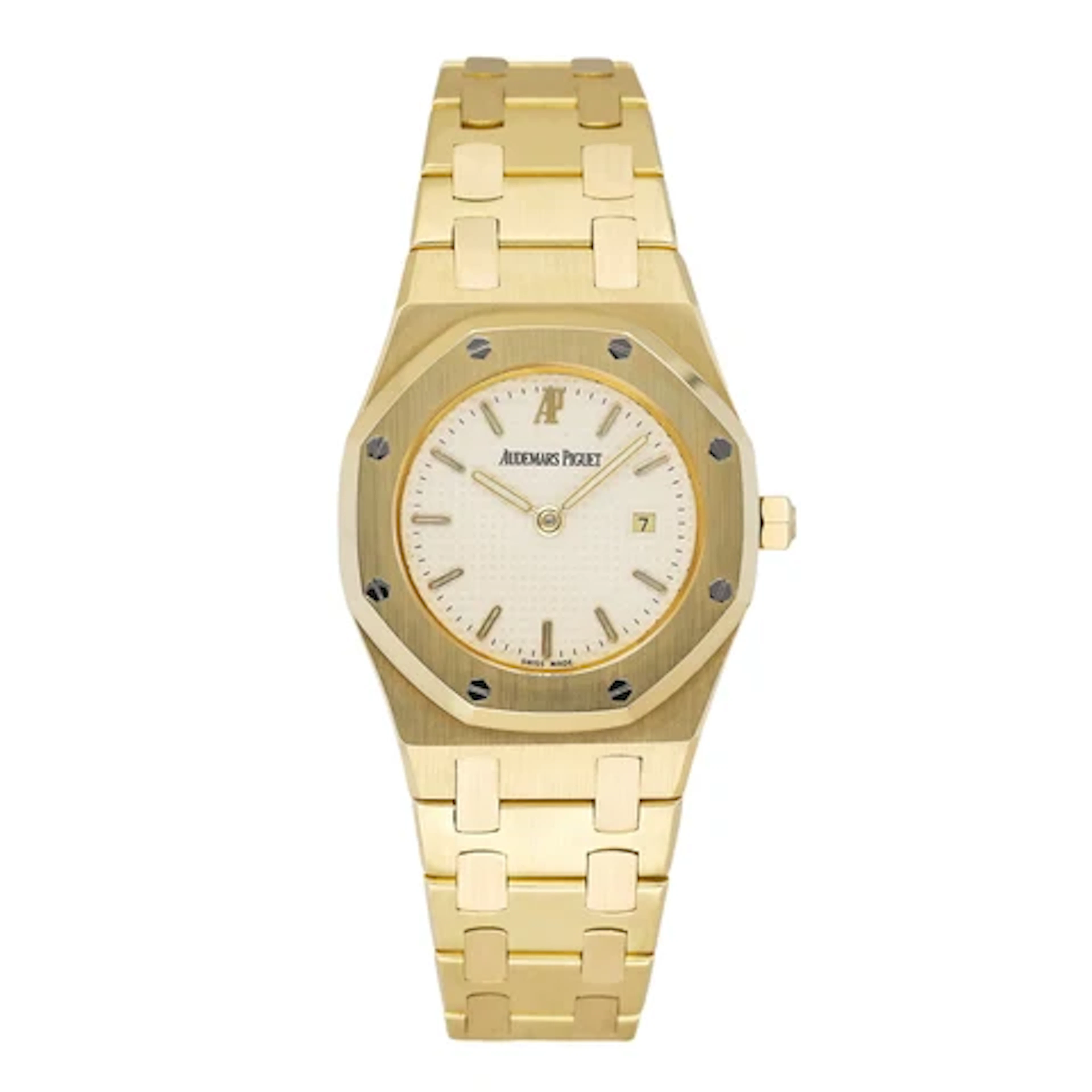 Audemars Piguet Royal Oak 56271BA Cream Dial 18K Yellow Gold Ladies Watch